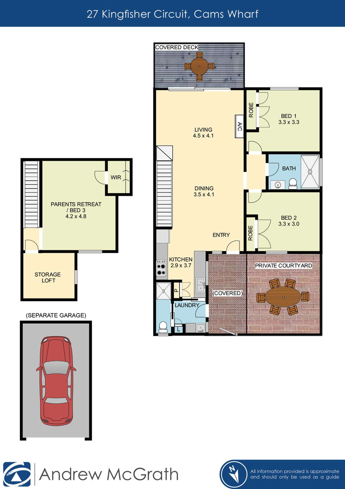 Floorplan of Homely terrace listing, 27 Kingfisher Circuit, Cams Wharf NSW 2281