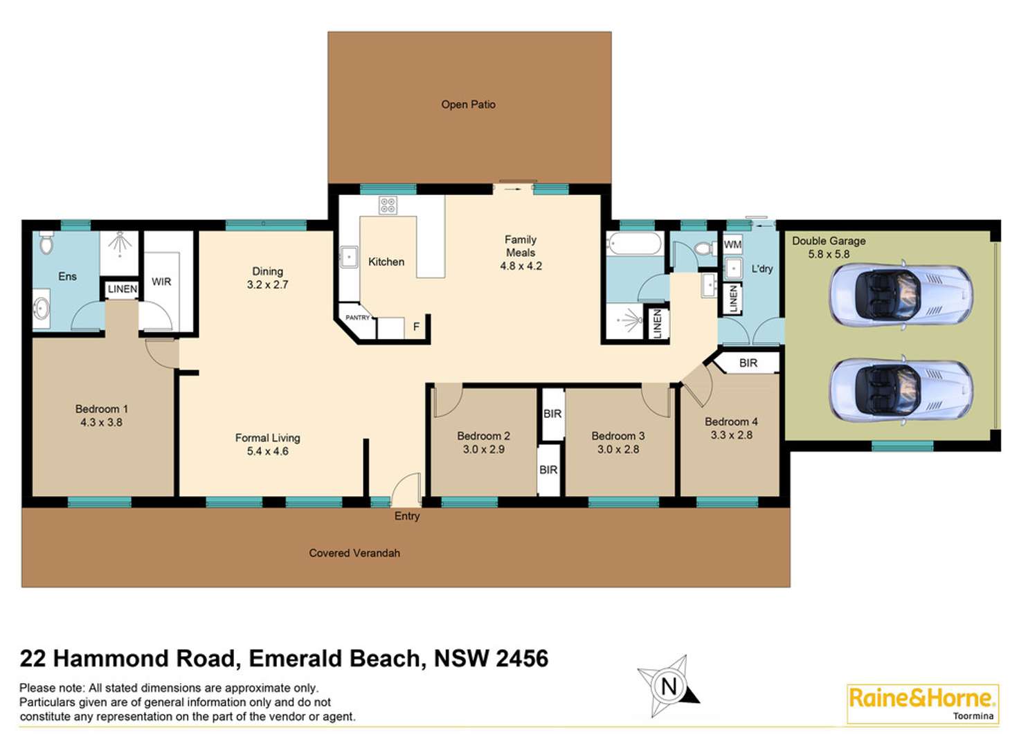 Floorplan of Homely house listing, 22 Hammond Road, Emerald Beach NSW 2456