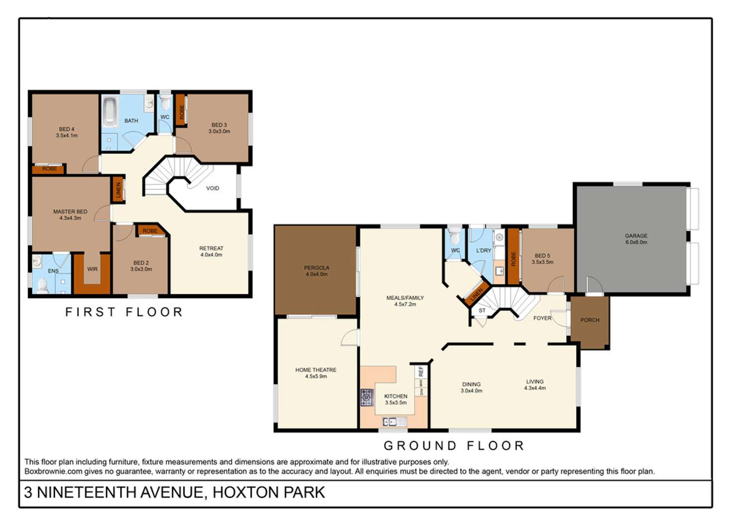 Floorplan of Homely house listing, 3 Nineteenth Avenue, Hoxton Park NSW 2171