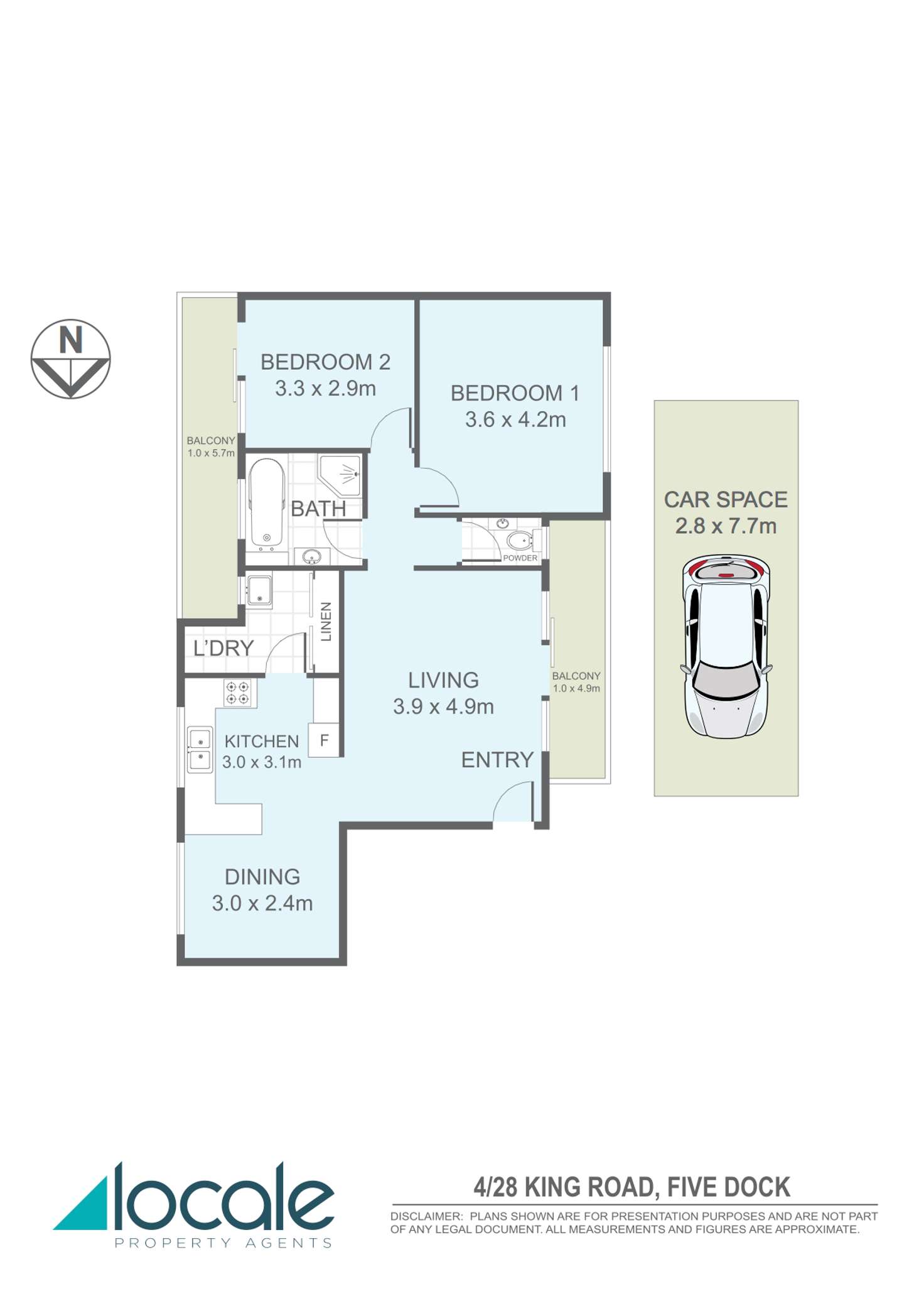 Floorplan of Homely unit listing, 4/28 Kings Road, Five Dock NSW 2046