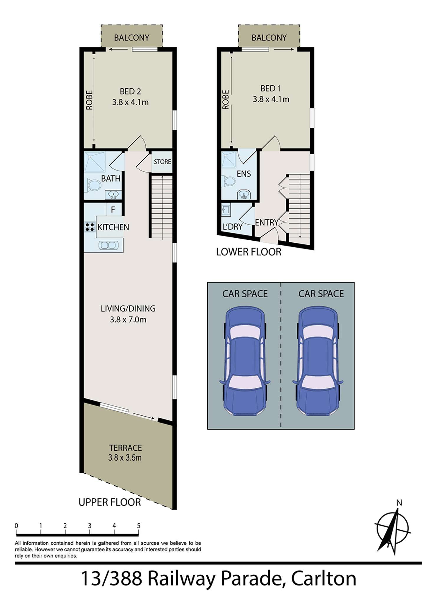 Floorplan of Homely unit listing, 13/384a-388 Railway Parade, Carlton NSW 2218