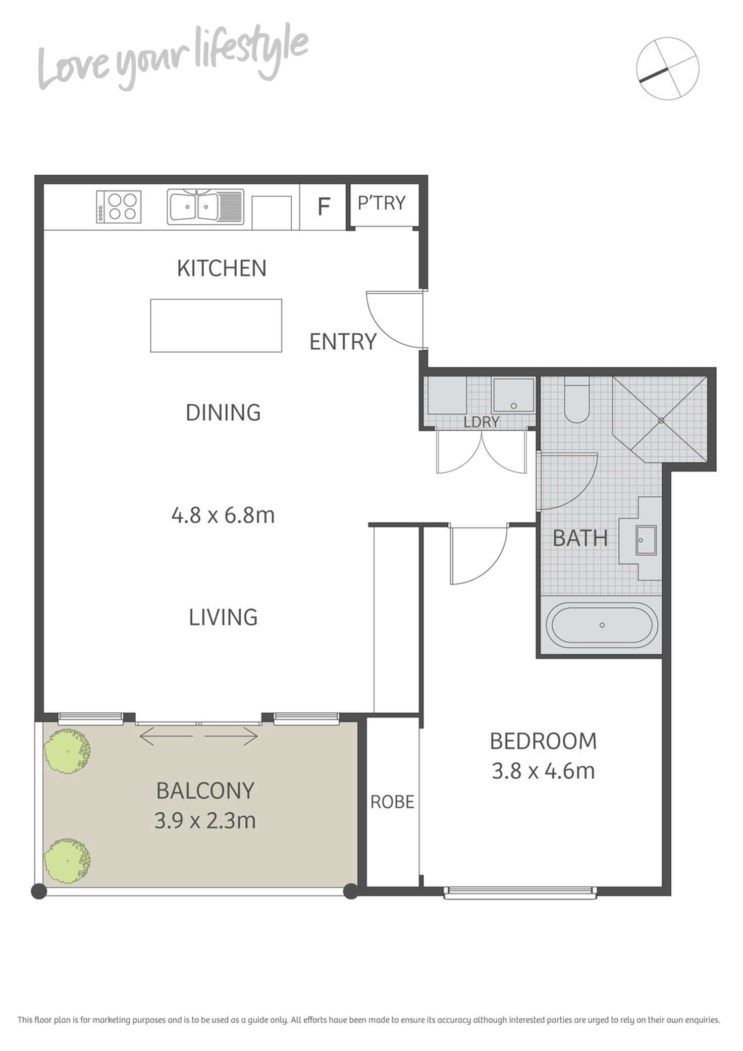 Floorplan of Homely apartment listing, 8/28-32 Pine Street, Chippendale NSW 2008