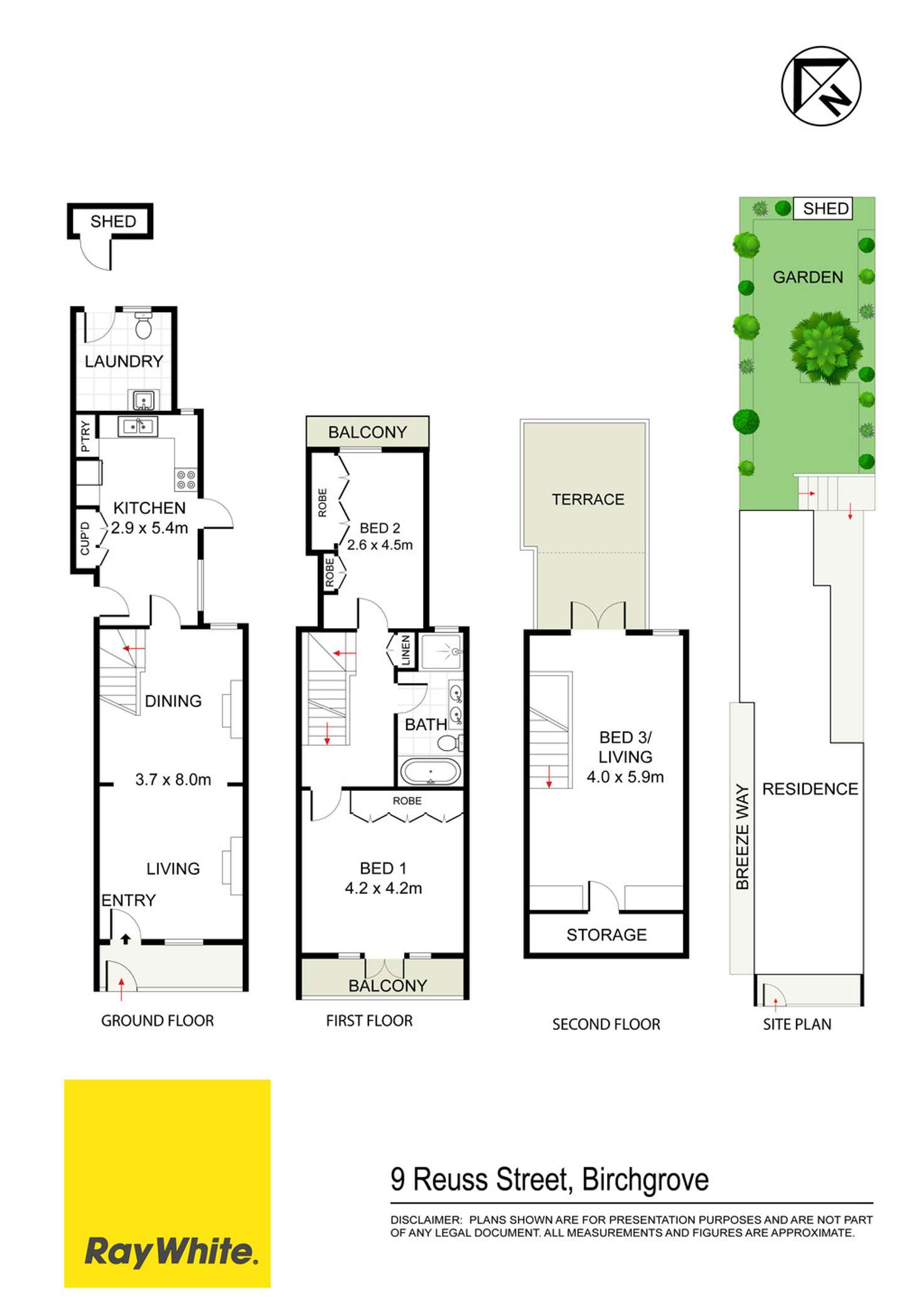 Floorplan of Homely house listing, 9 Reuss Street, Birchgrove NSW 2041