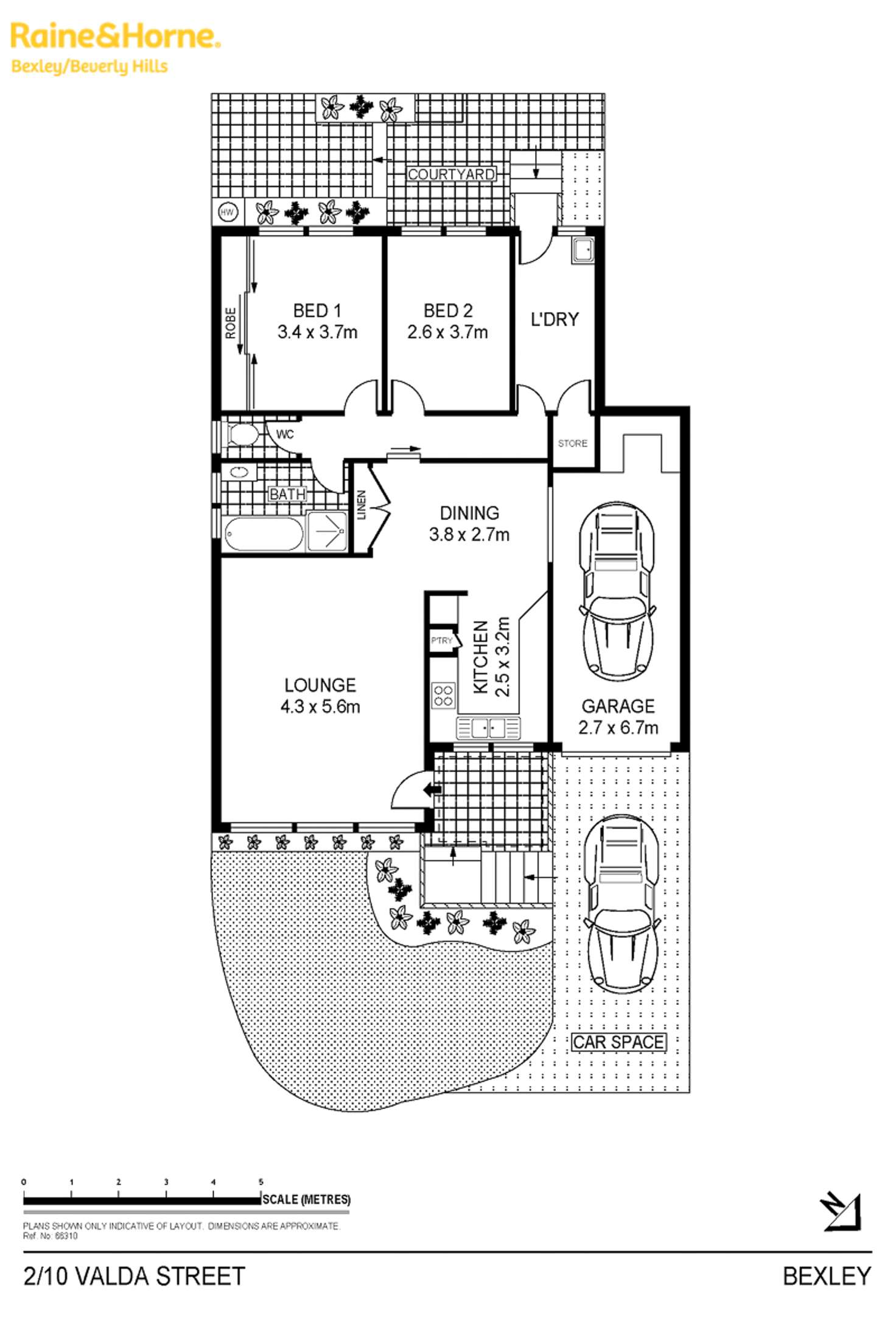 Floorplan of Homely villa listing, 2/10-14 Valda Street, Bexley NSW 2207
