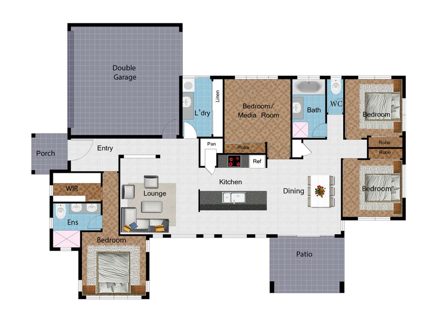 Floorplan of Homely house listing, 38 Dune Parade, Bushland Beach QLD 4818