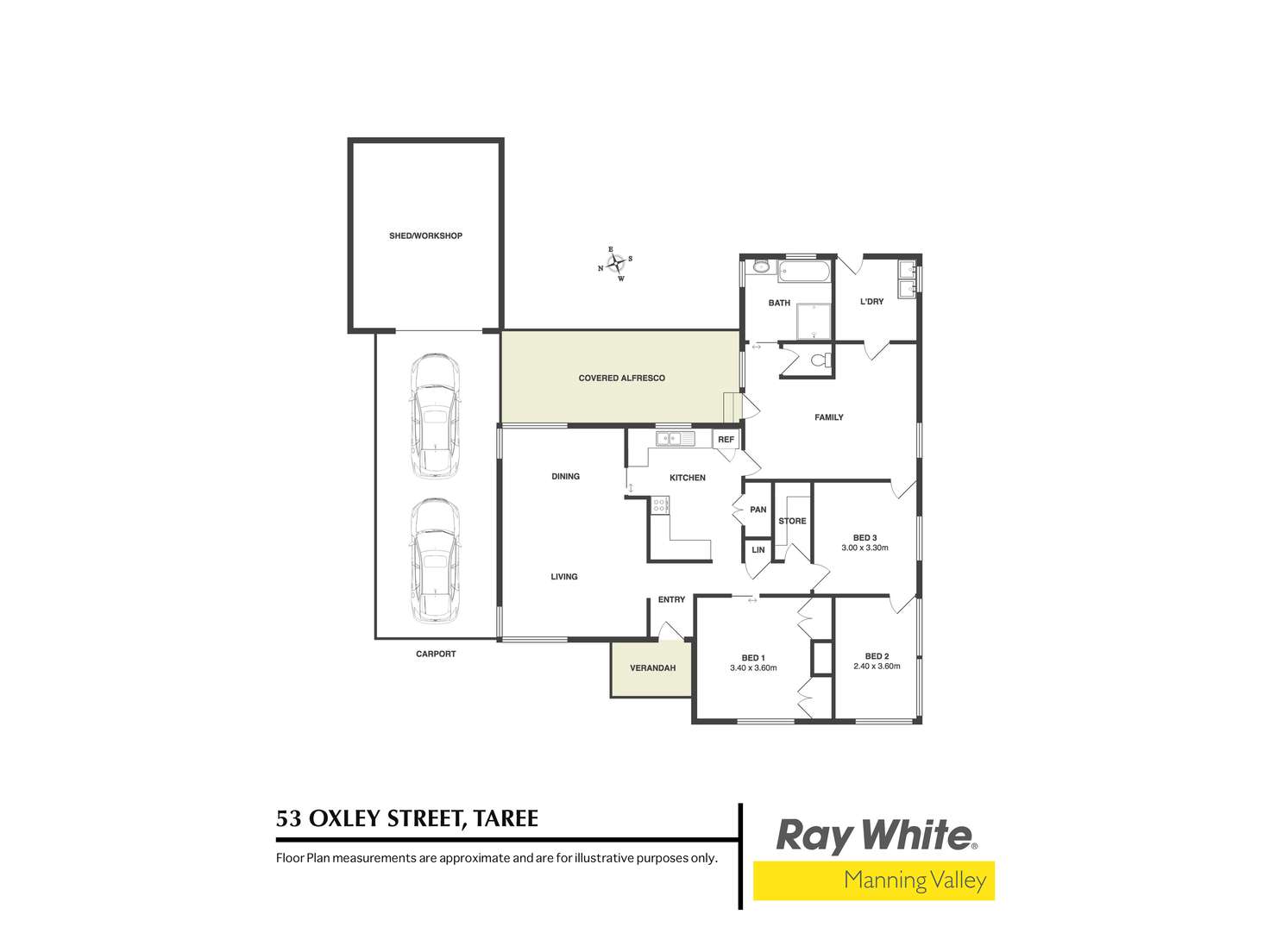 Floorplan of Homely house listing, 53 Oxley Street, Taree NSW 2430