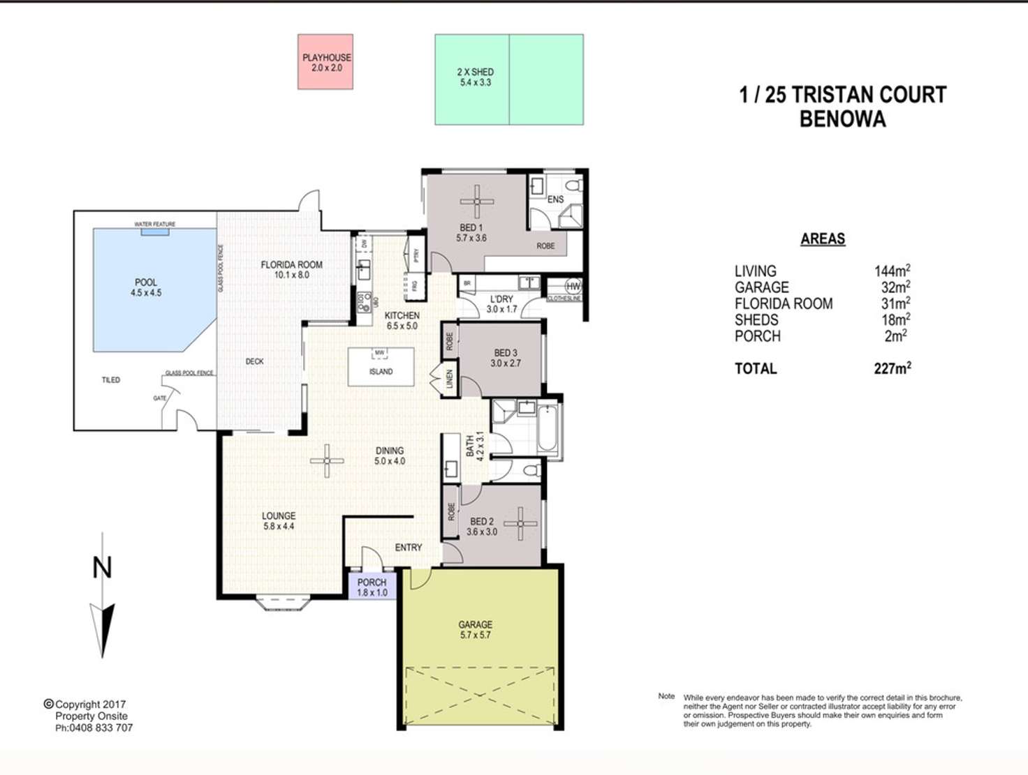 Floorplan of Homely house listing, 1/25 Tristan Court, Benowa QLD 4217