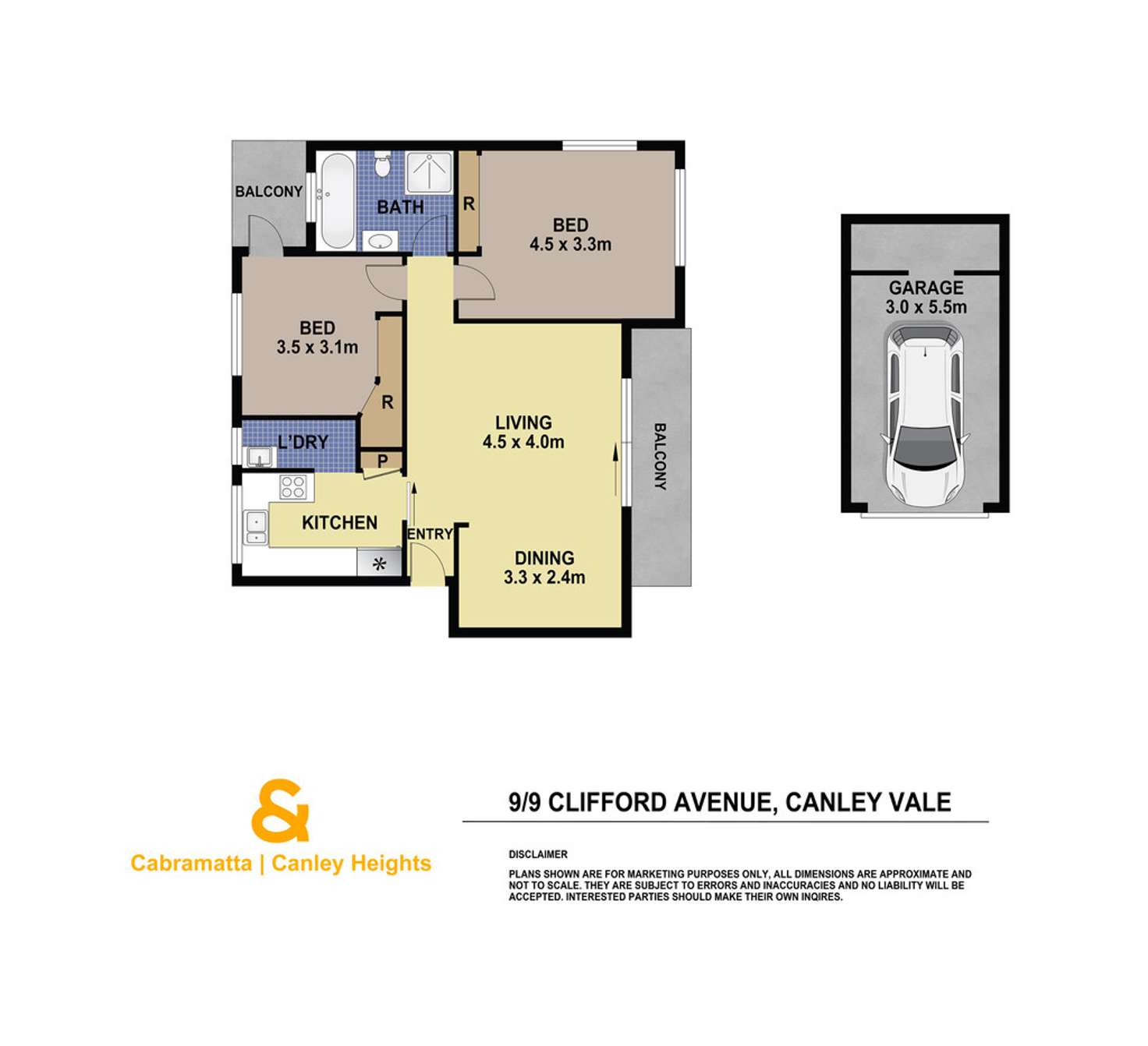 Floorplan of Homely unit listing, 9/9 CLIFFORD AVENUE, Canley Vale NSW 2166
