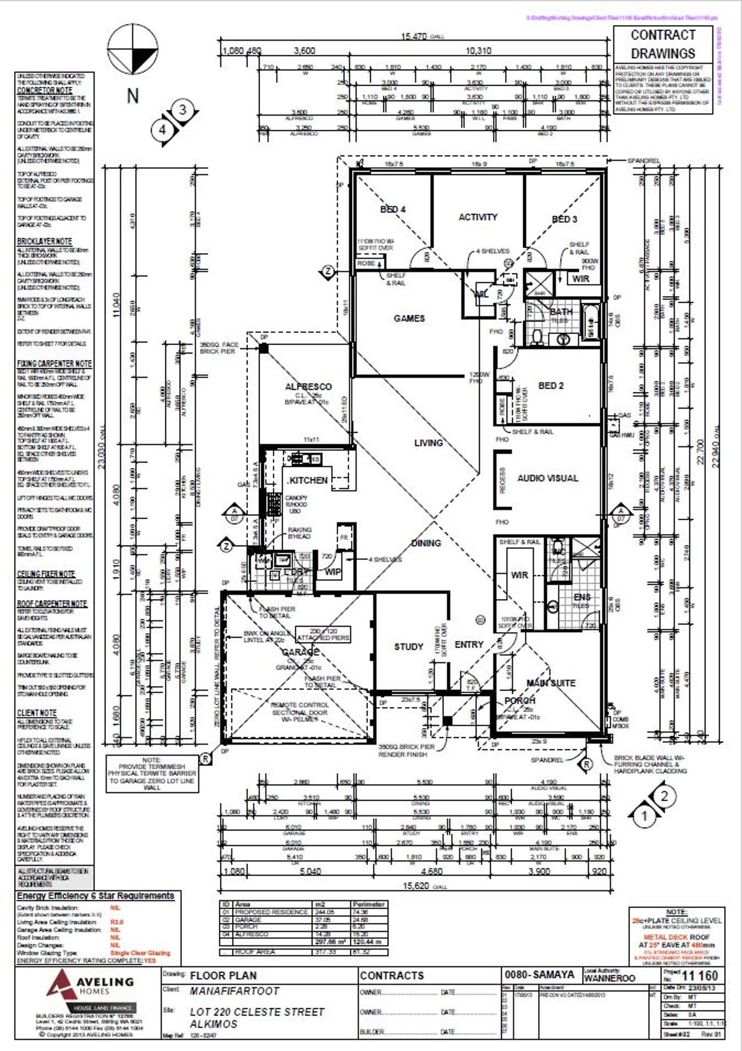 Floorplan of Homely house listing, 107 Celeste Street, Alkimos WA 6038