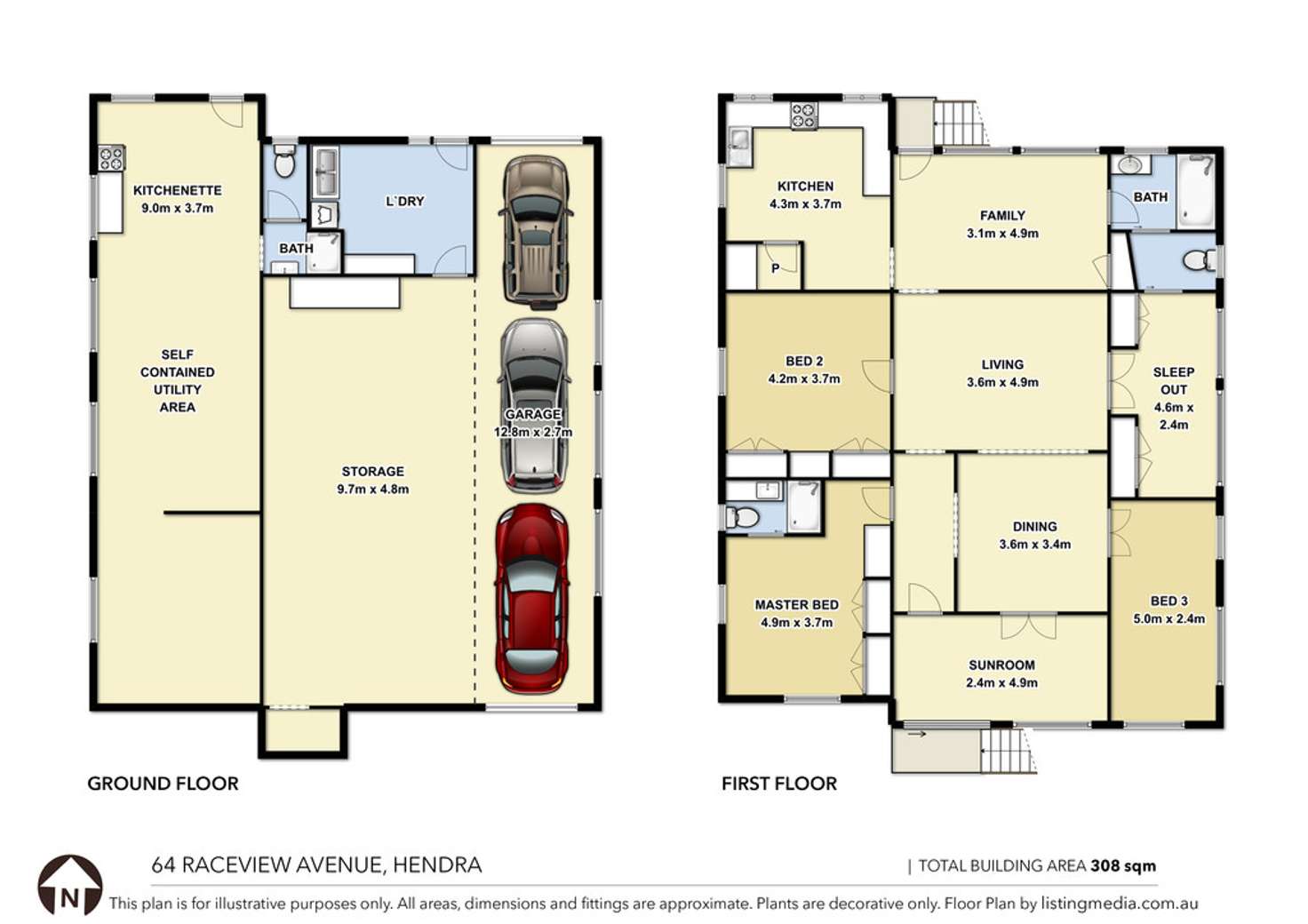 Floorplan of Homely house listing, 64 Raceview Avenue, Hendra QLD 4011