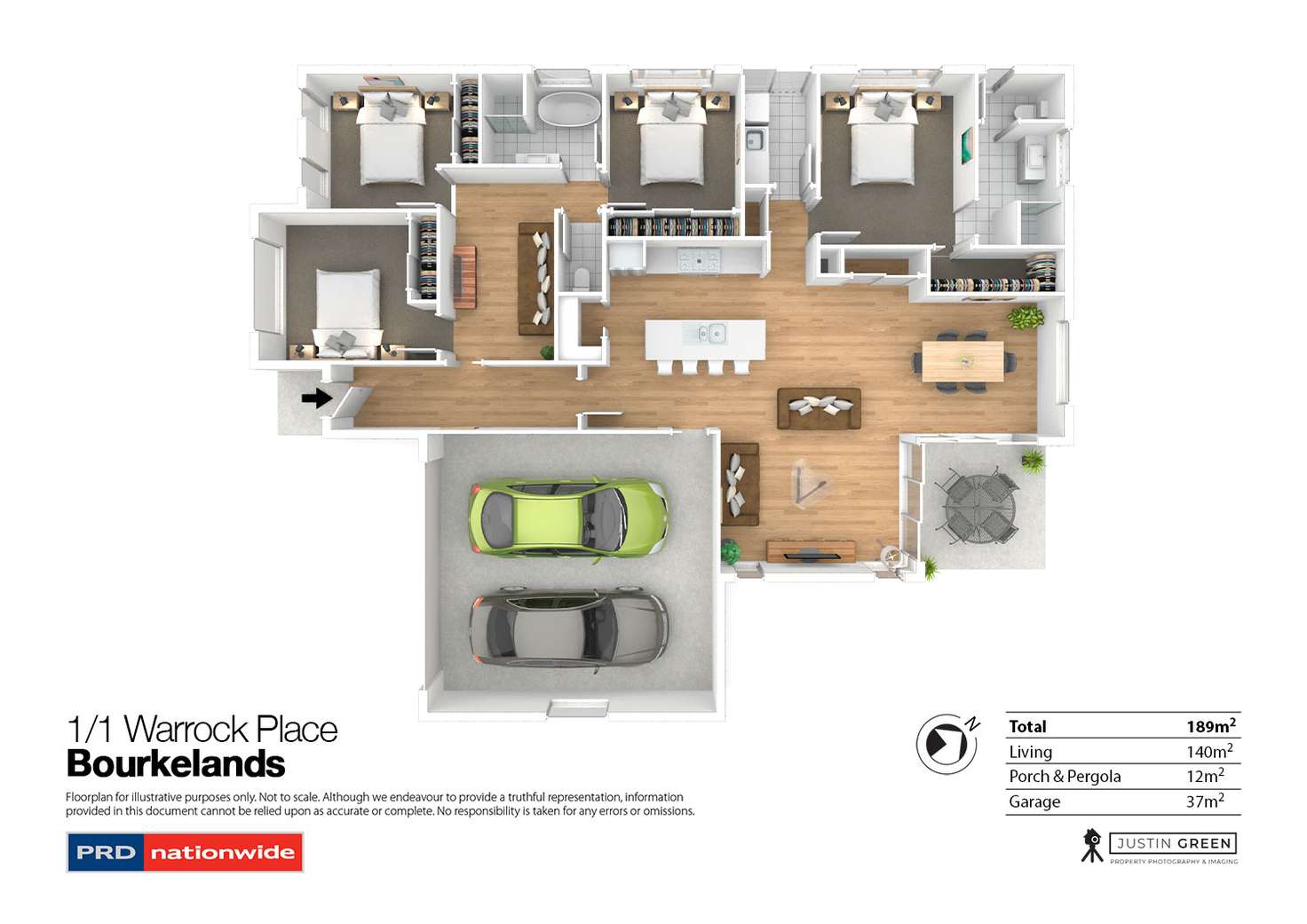 Floorplan of Homely house listing, 1 Warrock Place, Bourkelands NSW 2650