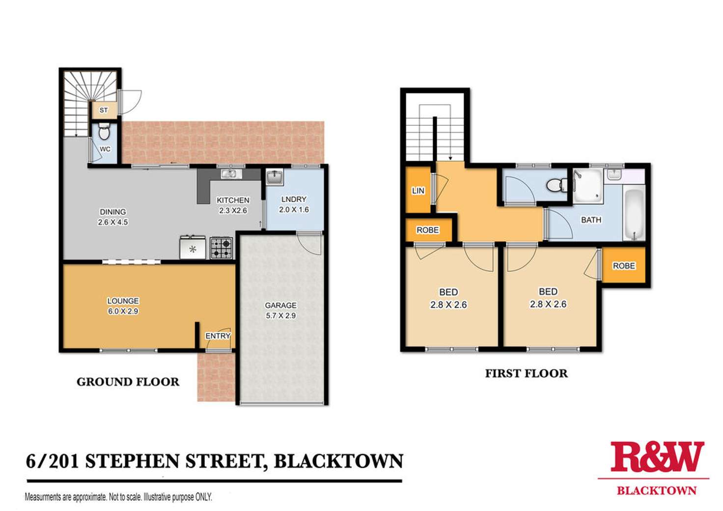 Floorplan of Homely townhouse listing, 6/201 Stephen Street, Blacktown NSW 2148