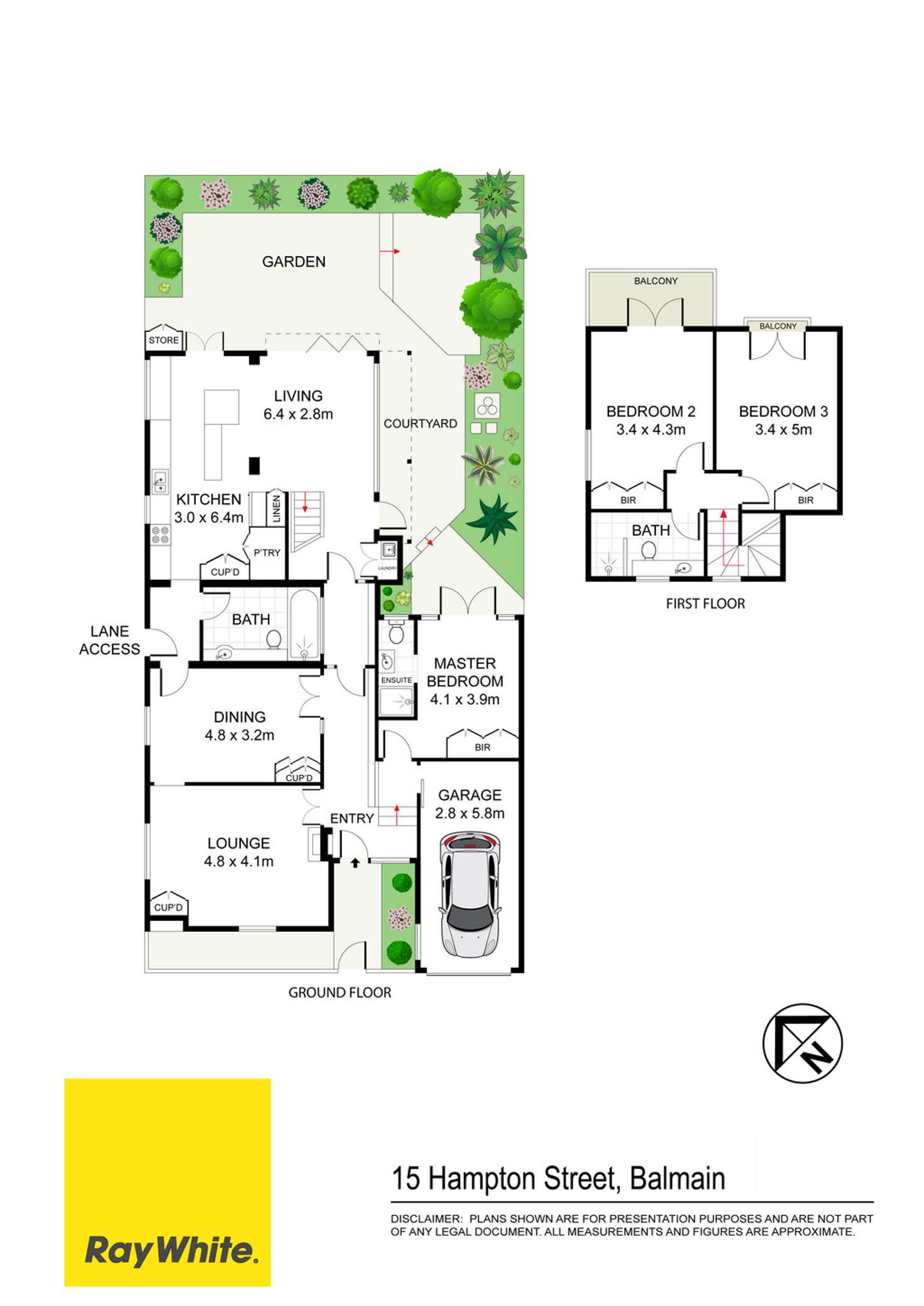 Floorplan of Homely house listing, 15 Hampton Street, Balmain NSW 2041