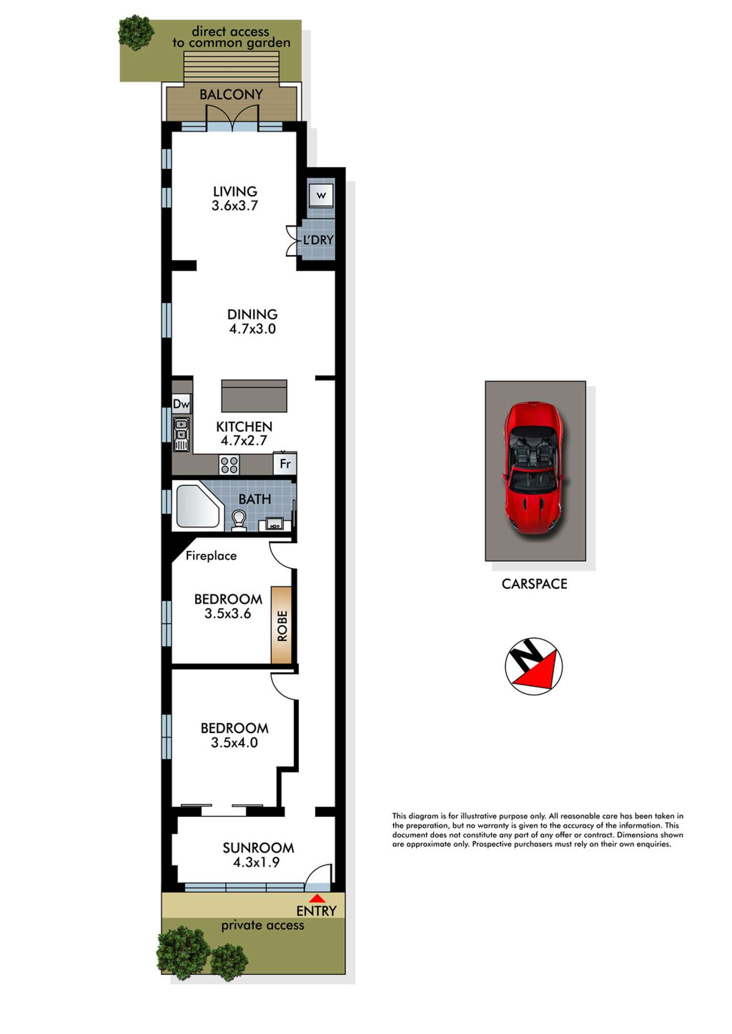 Floorplan of Homely apartment listing, 3/44 Beach Road, Bondi Beach NSW 2026