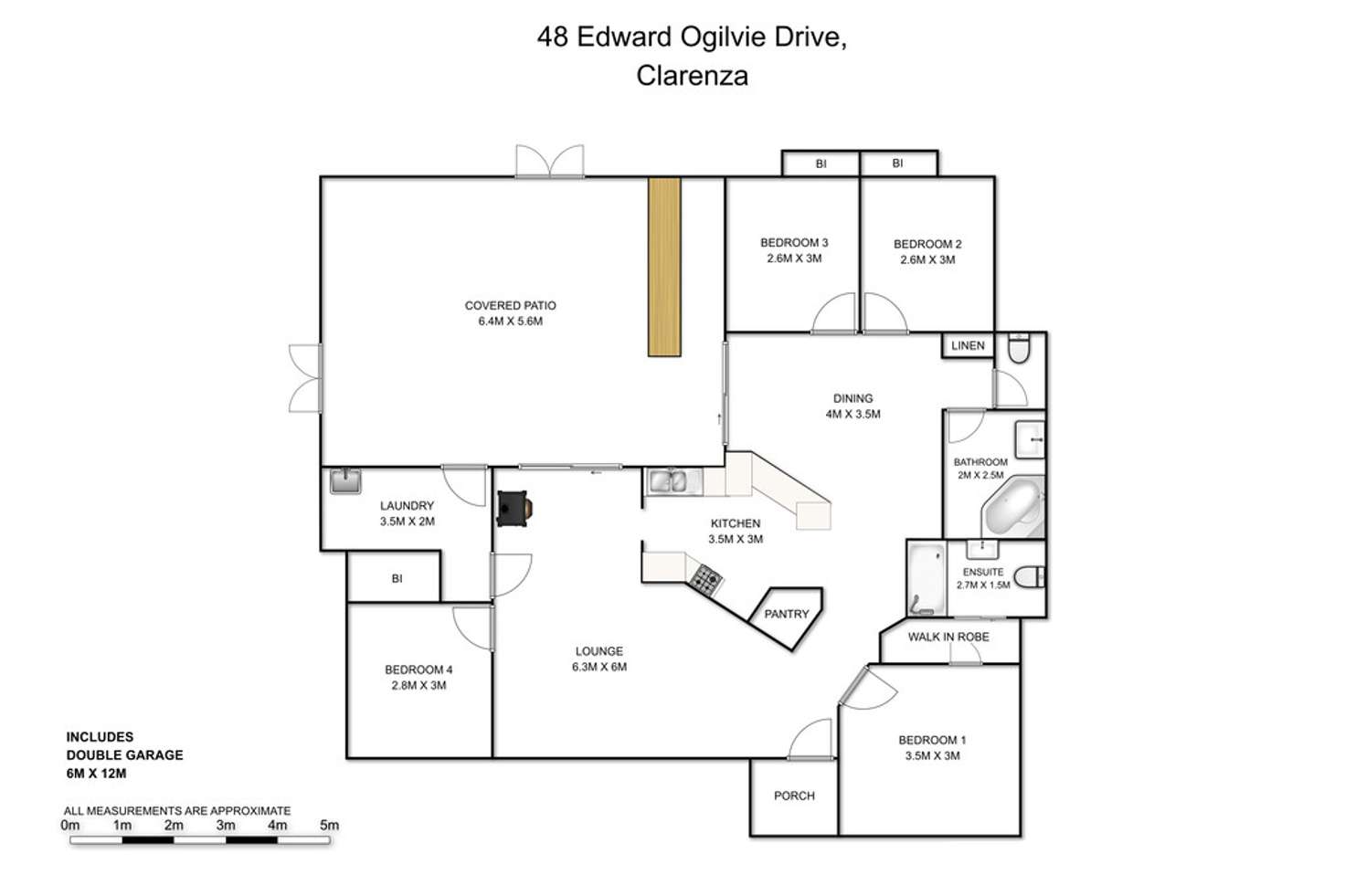 Floorplan of Homely house listing, 48 Edward Ogilvie Drive, Clarenza NSW 2460