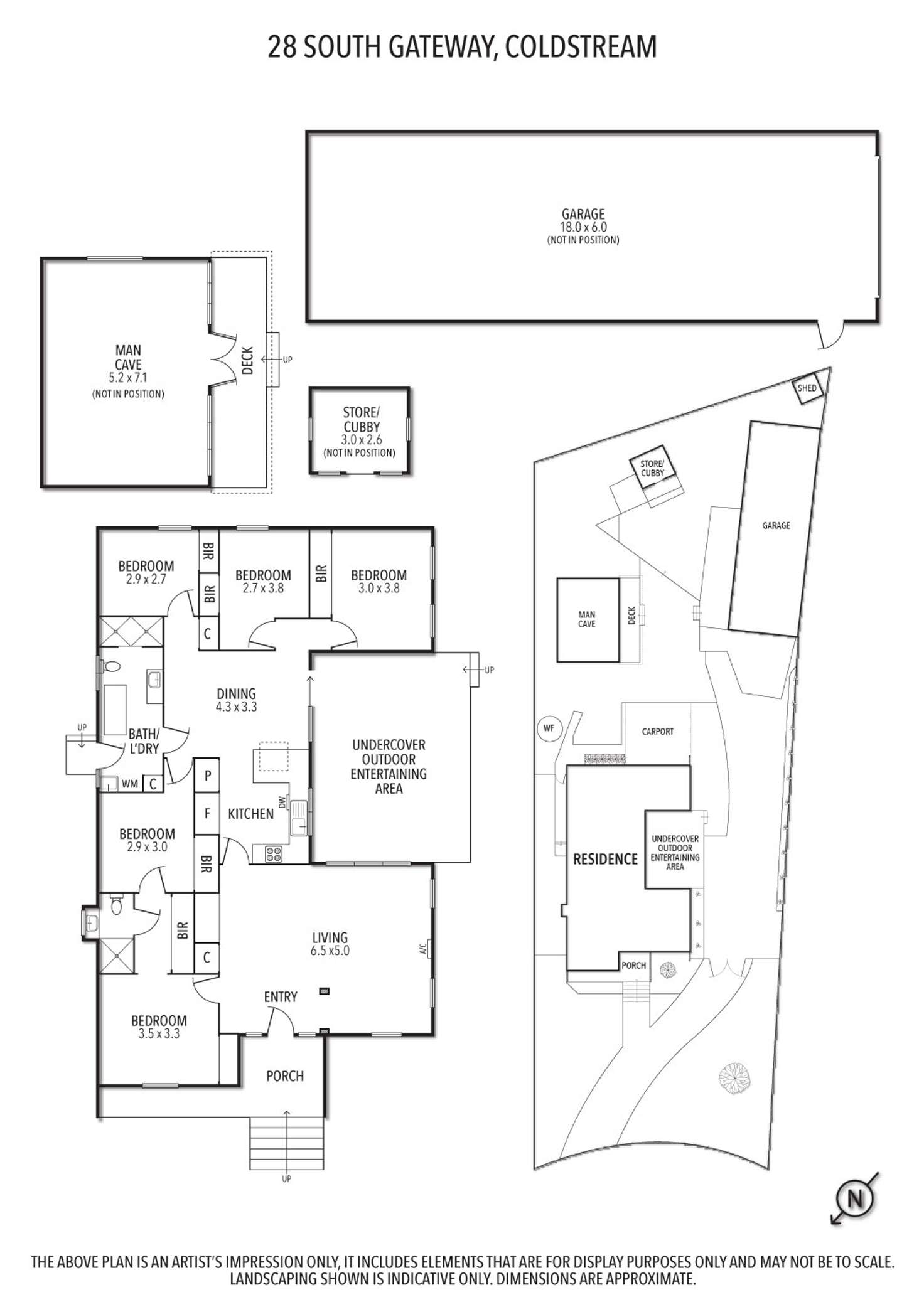 Floorplan of Homely house listing, 28 South Gateway, Coldstream VIC 3770