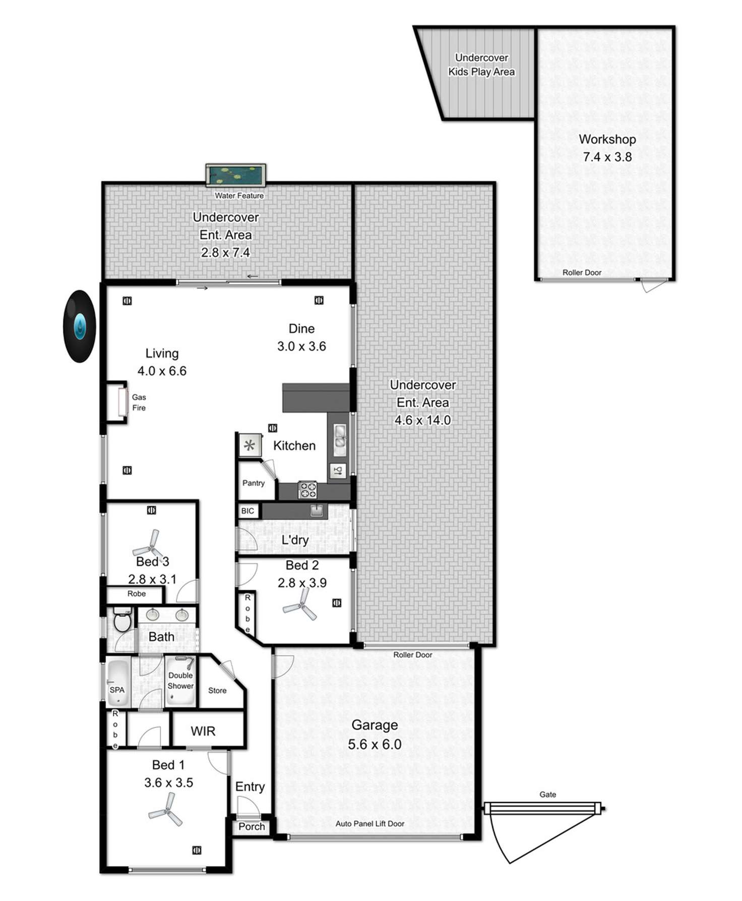 Floorplan of Homely house listing, 17 Hertford Place, Noarlunga Downs SA 5168