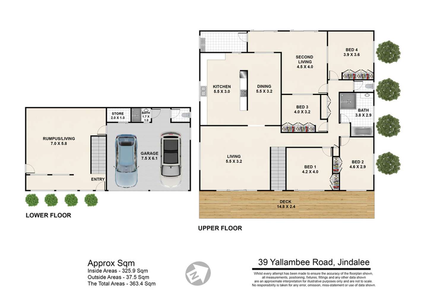 Floorplan of Homely house listing, 39 Yallambee Road, Jindalee QLD 4074