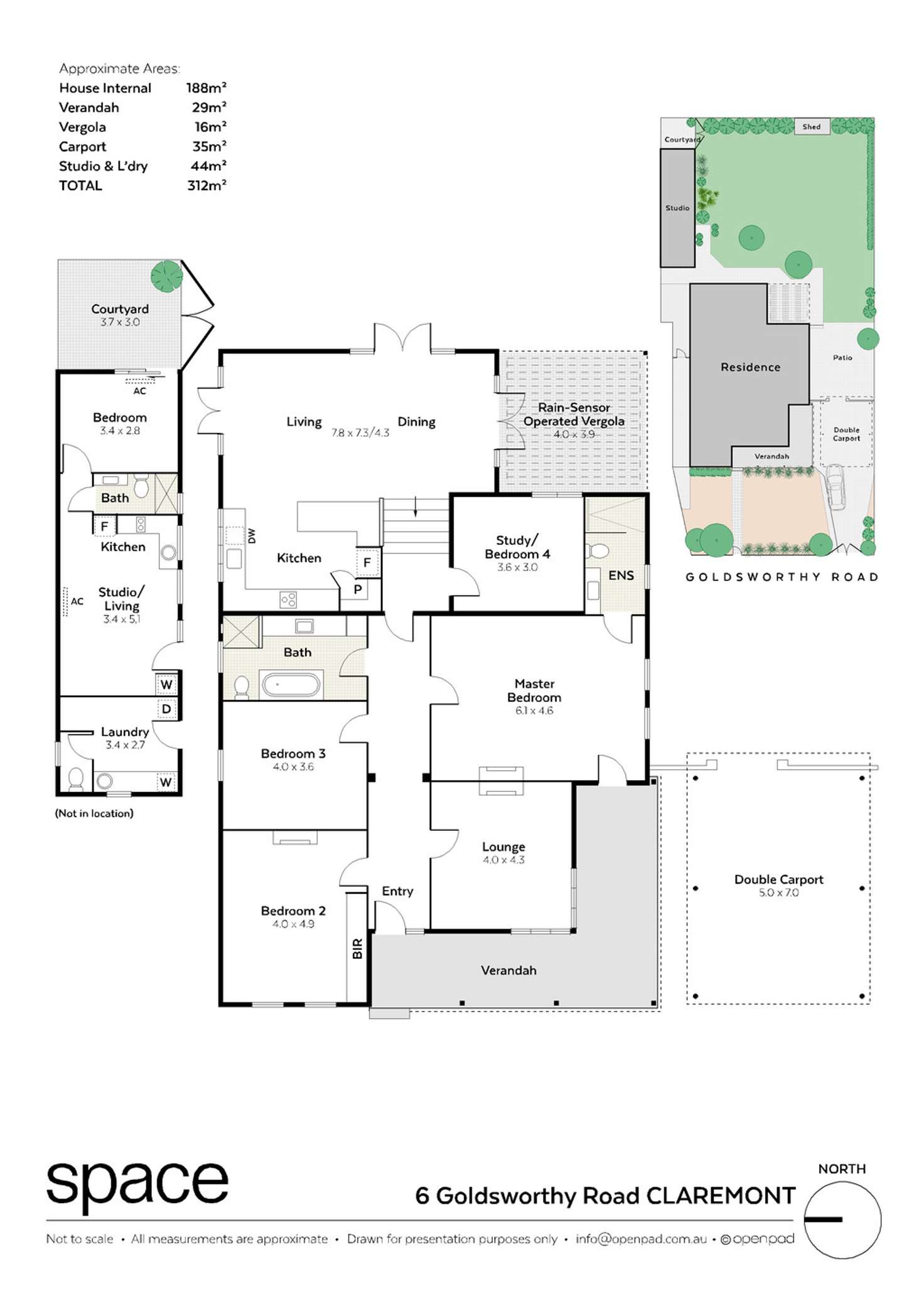 Floorplan of Homely house listing, 6 Goldsworthy Road, Claremont WA 6010