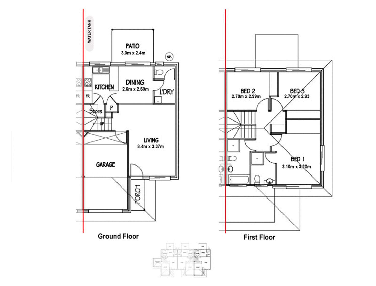 Floorplan of Homely townhouse listing, 26/8 Milan Street, Ellen Grove QLD 4078