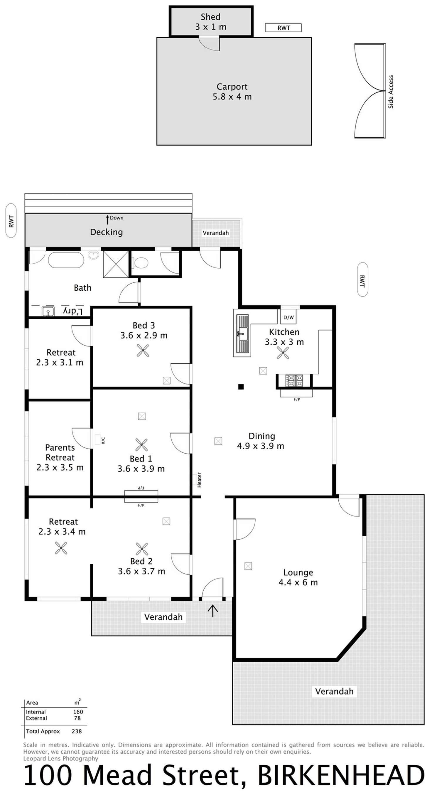 Floorplan of Homely house listing, 100 Mead Street, Birkenhead SA 5015