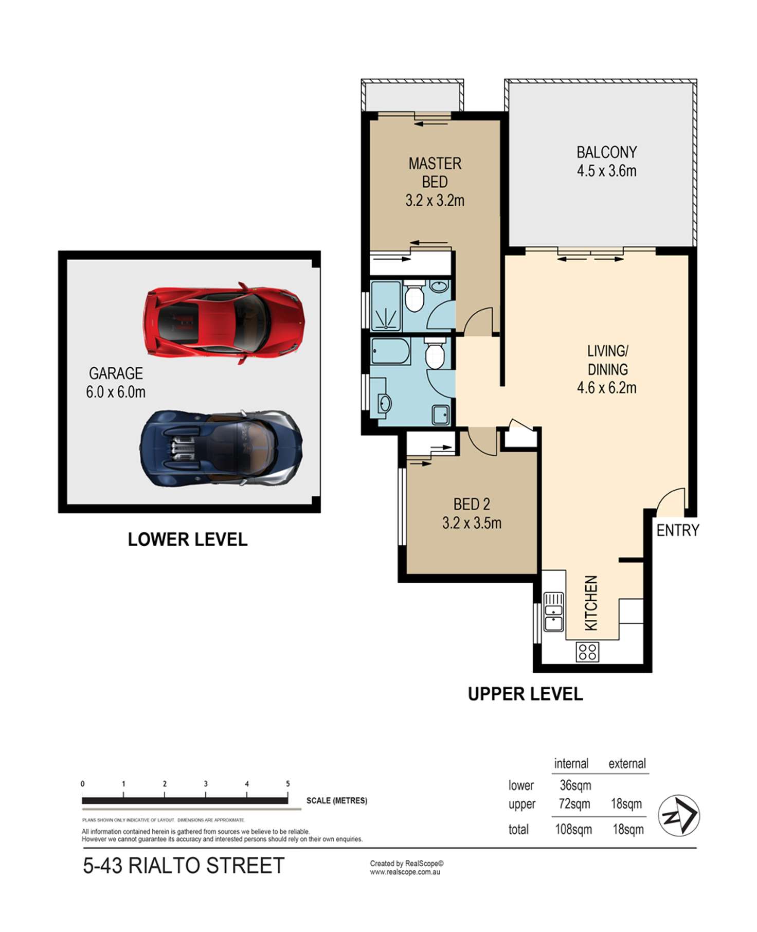 Floorplan of Homely unit listing, 5/43 Rialto Street, Coorparoo QLD 4151