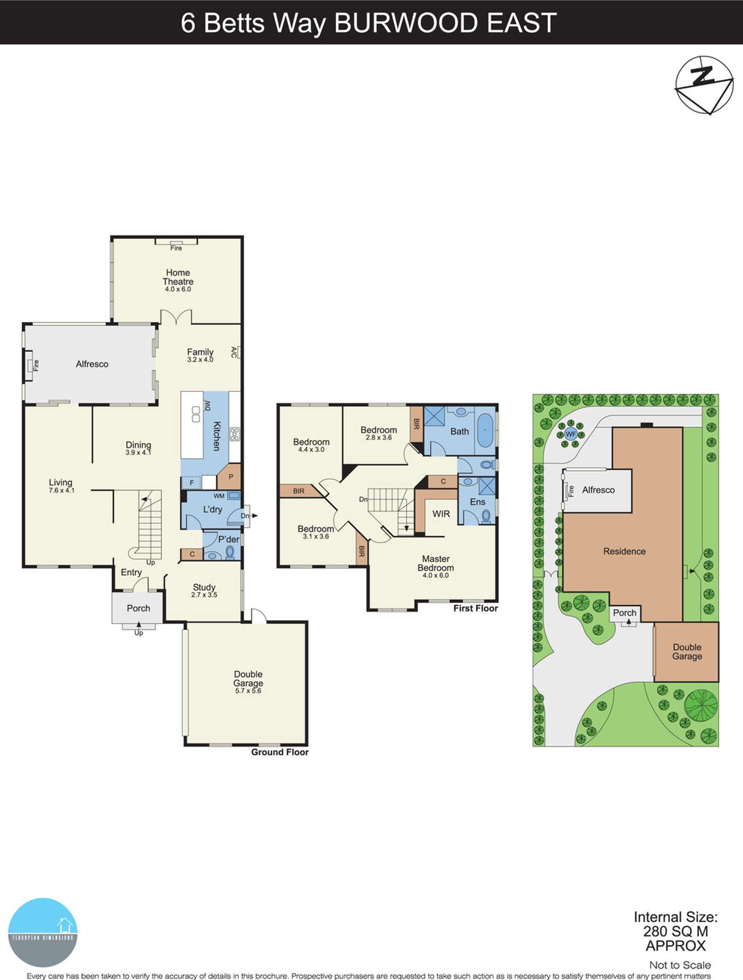 Floorplan of Homely house listing, 6 Betts Way, Burwood East VIC 3151