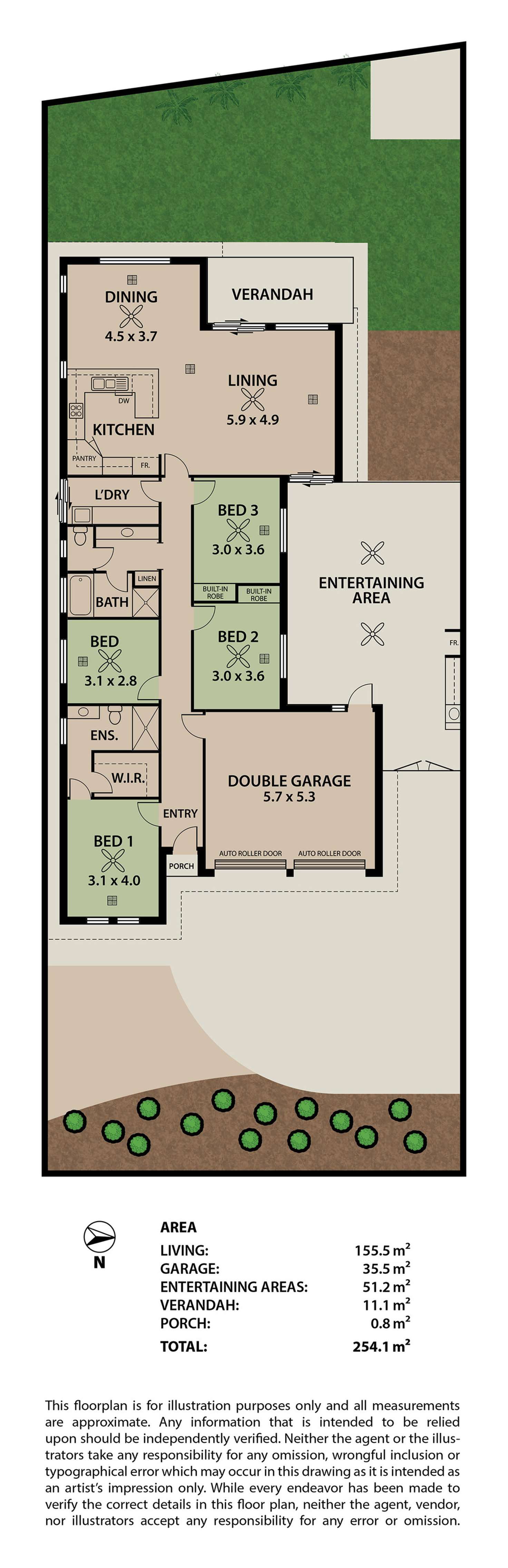 Floorplan of Homely house listing, 14 Edgewater Place, Burton SA 5110