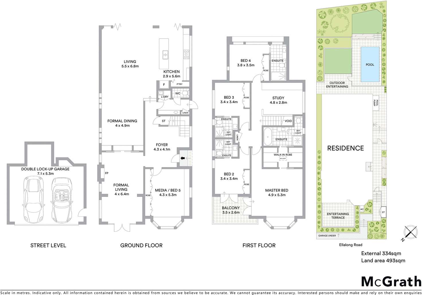 Floorplan of Homely house listing, 57 Ellalong Road, Cremorne NSW 2090
