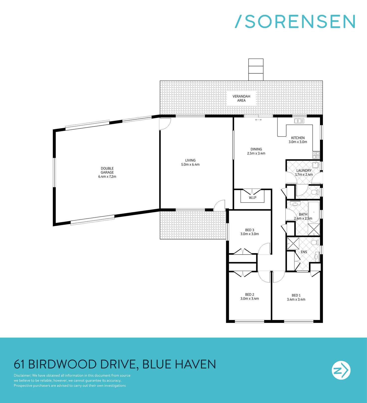 Floorplan of Homely house listing, 61 Birdwood Drive, Blue Haven NSW 2262