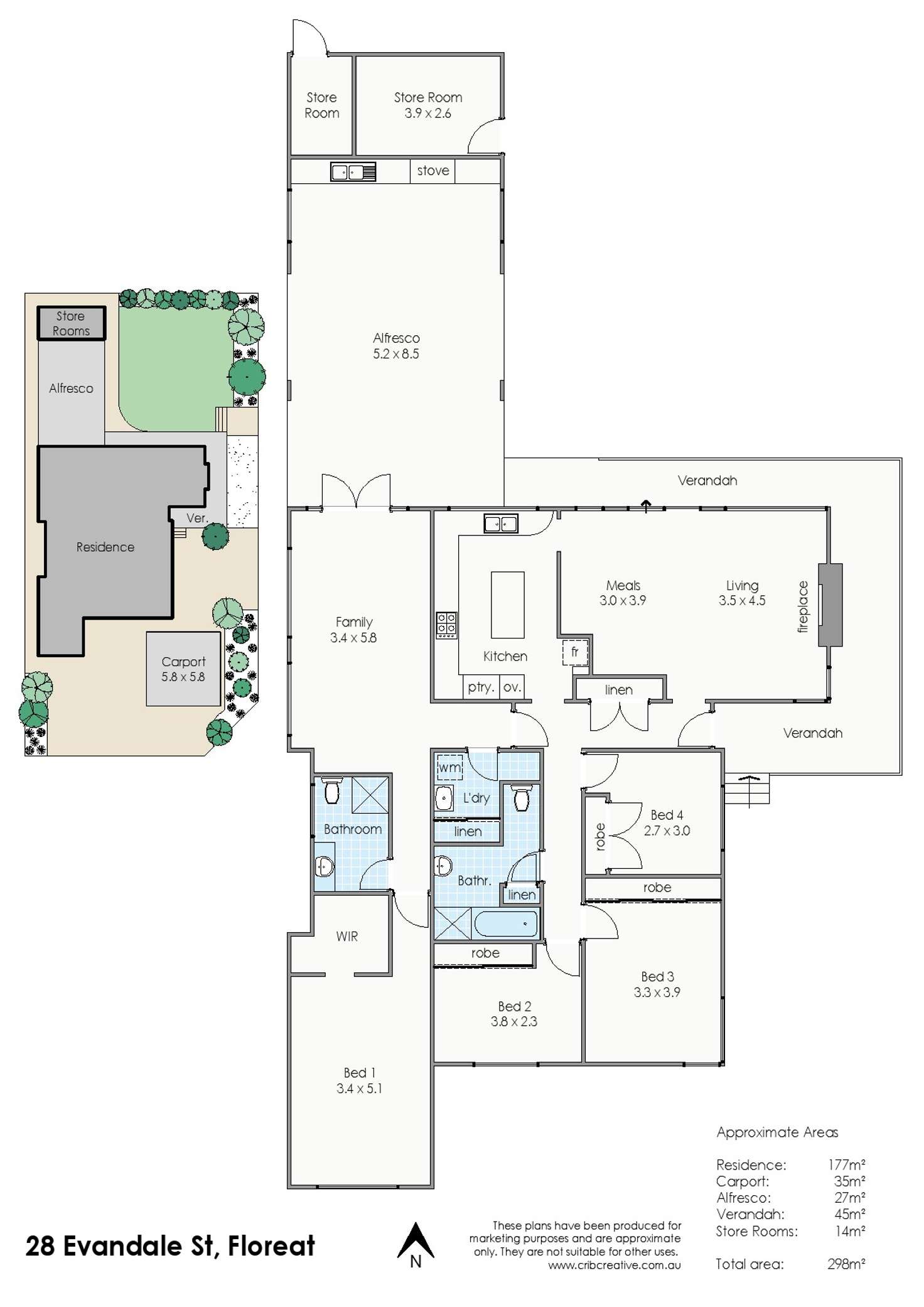 Floorplan of Homely house listing, 28 Evandale Street, Floreat WA 6014