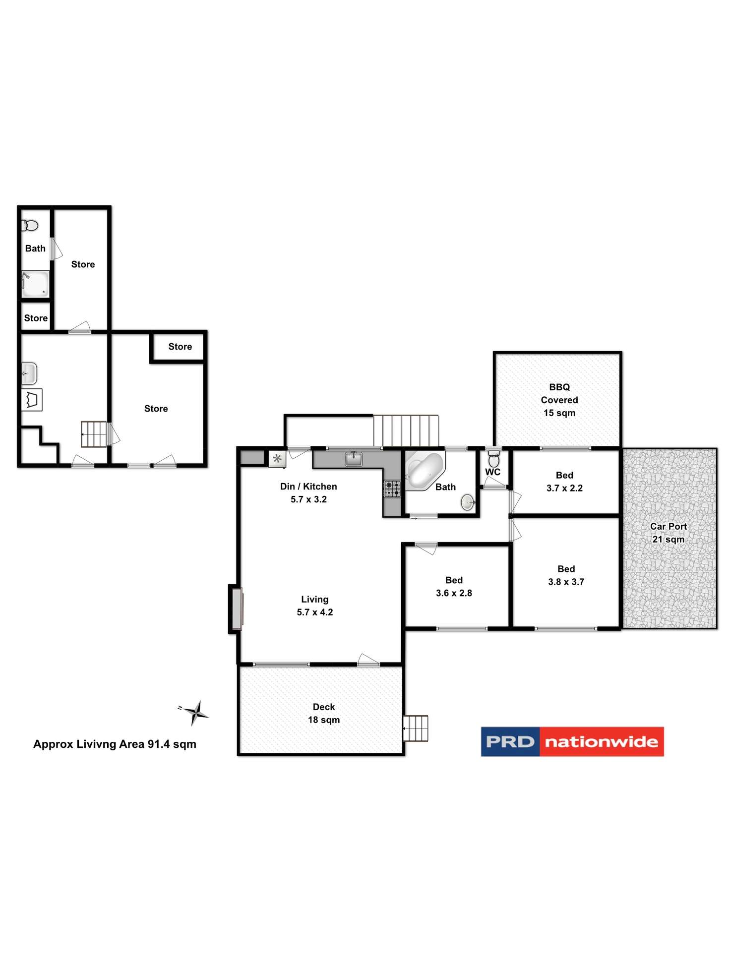 Floorplan of Homely house listing, 19 Tootonga Street, Chigwell TAS 7011