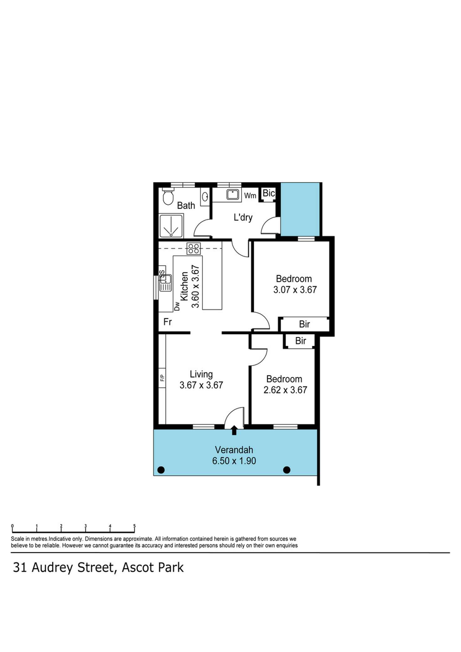 Floorplan of Homely house listing, 1/31 Audrey Street, Ascot Park SA 5043