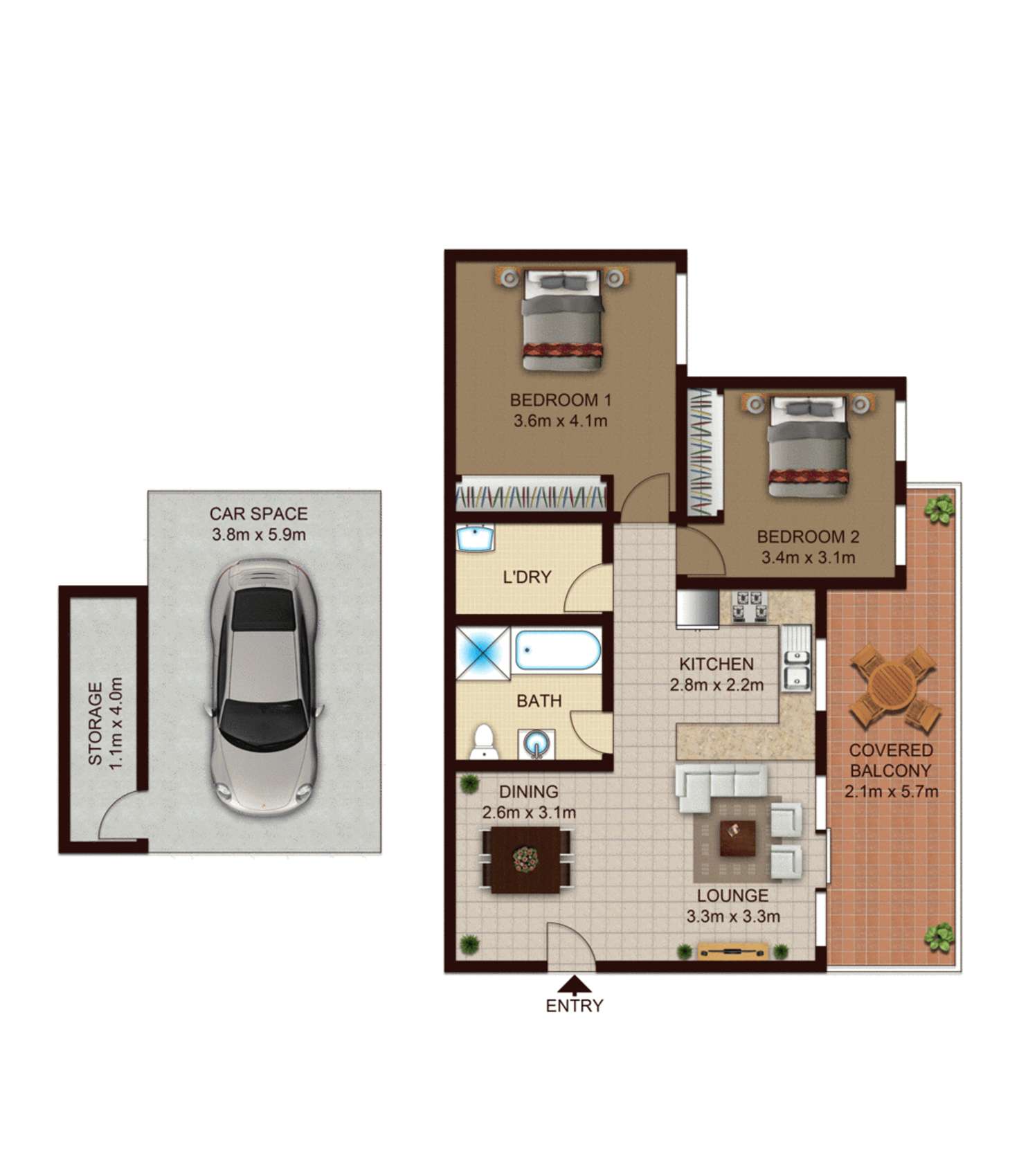 Floorplan of Homely apartment listing, 4/32-36 Short Street, Homebush NSW 2140
