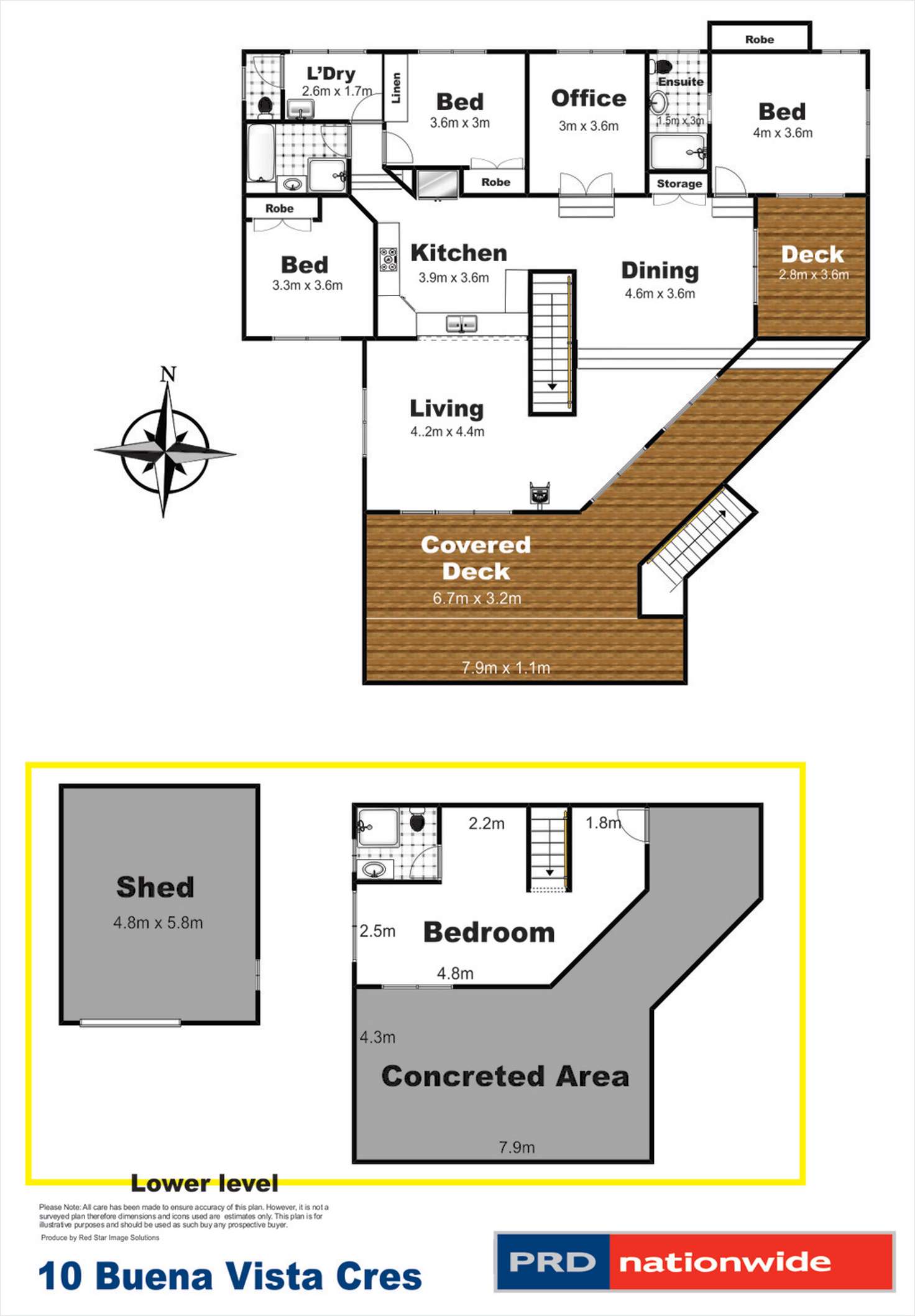 Floorplan of Homely house listing, 10 Buena Vista Crescent, Blue Mountain Heights QLD 4350