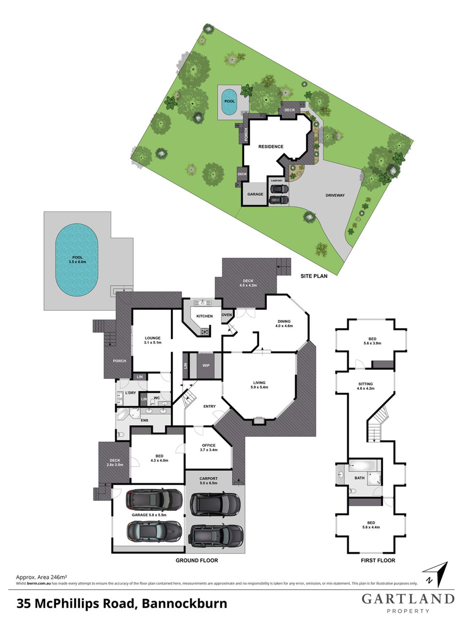 Floorplan of Homely house listing, 35 McPhillips Road, Bannockburn VIC 3331