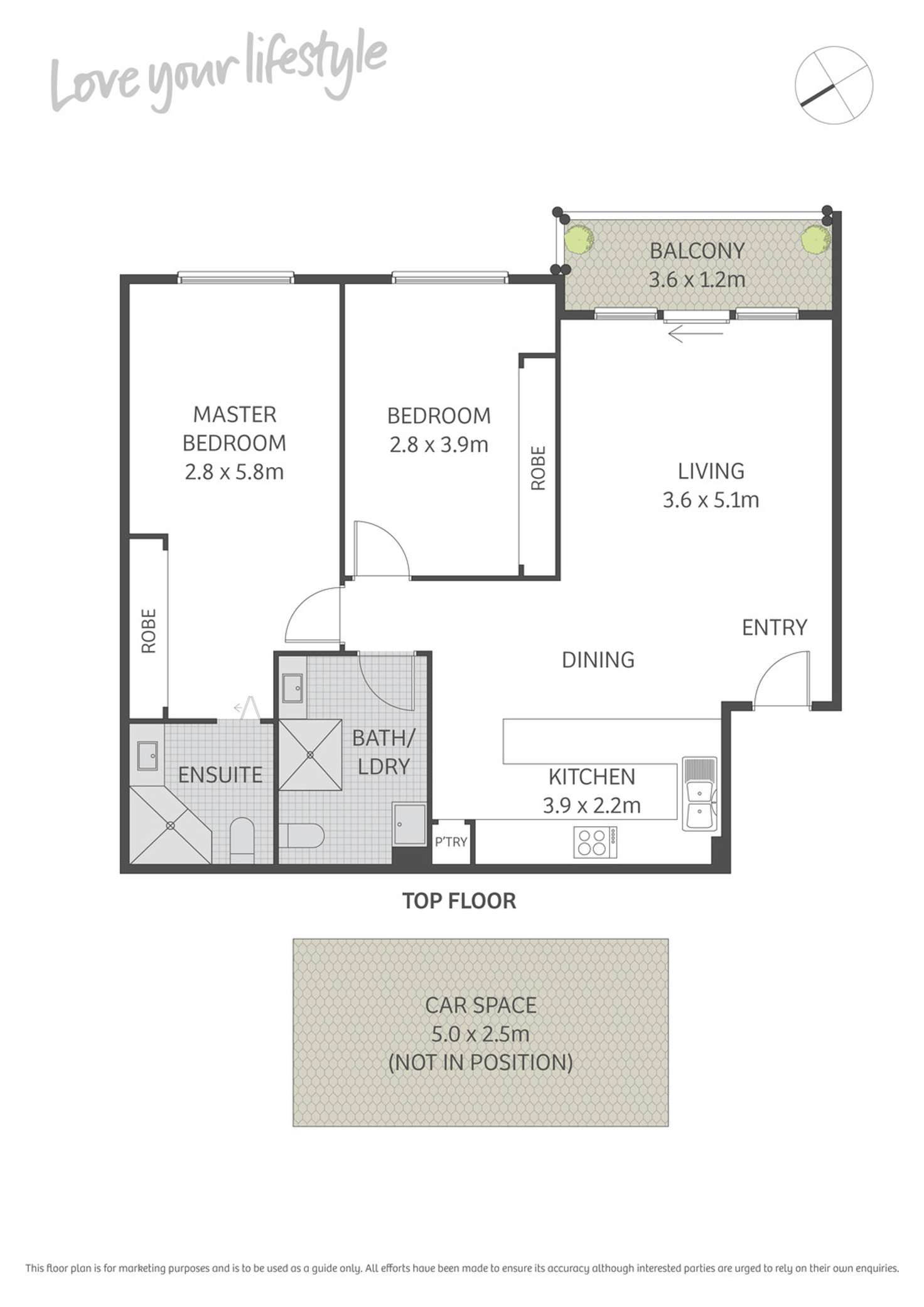 Floorplan of Homely apartment listing, 121/362 Mitchell Road, Alexandria NSW 2015