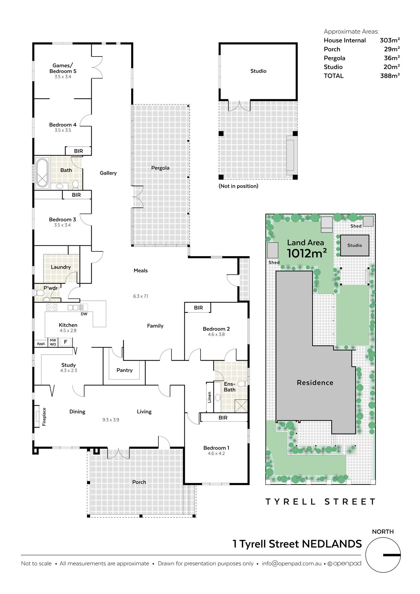 Floorplan of Homely house listing, 1 Tyrell Street, Nedlands WA 6009