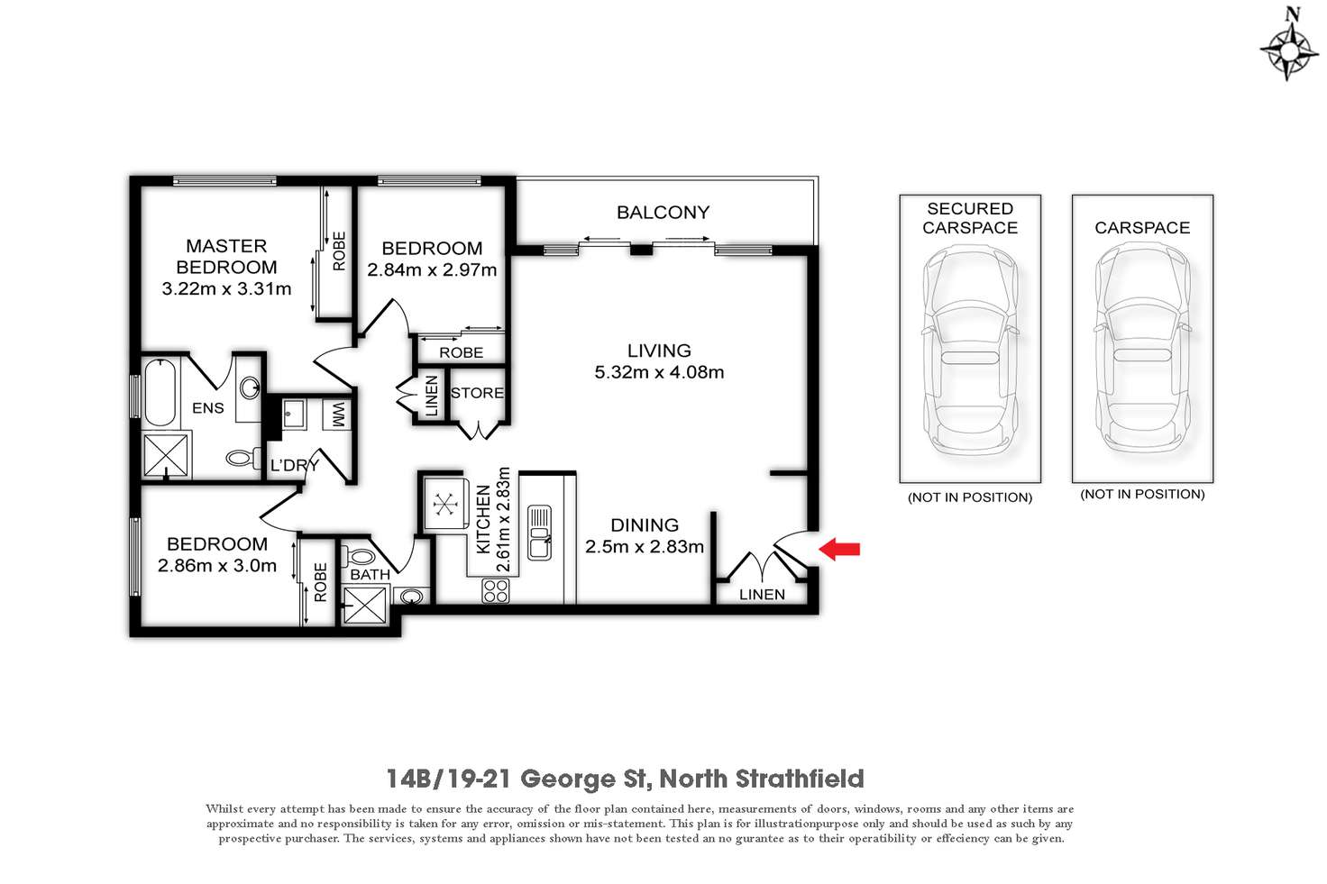 Floorplan of Homely apartment listing, 14B/19-21 George Street, North Strathfield NSW 2137