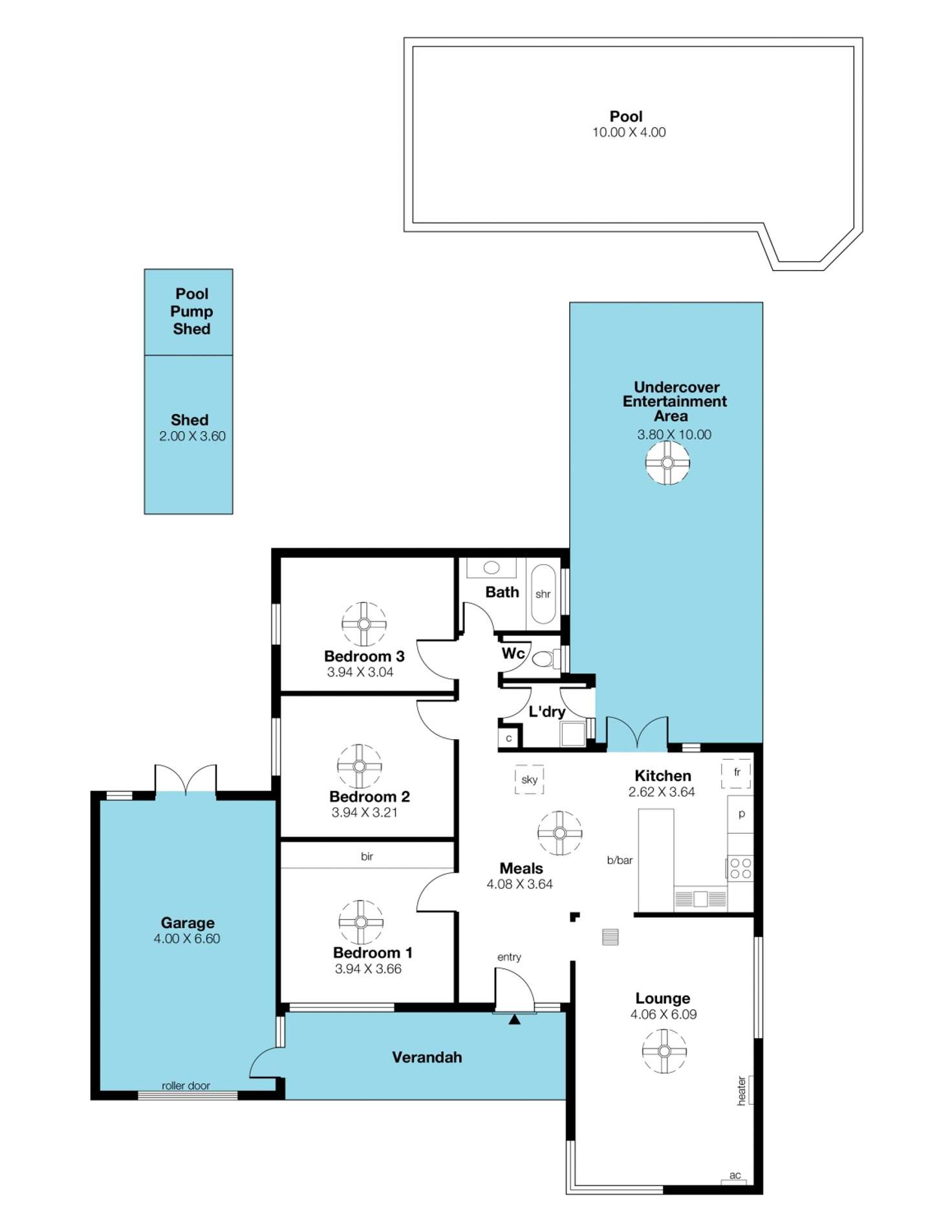 Floorplan of Homely house listing, 14 Saphire Road, Morphett Vale SA 5162