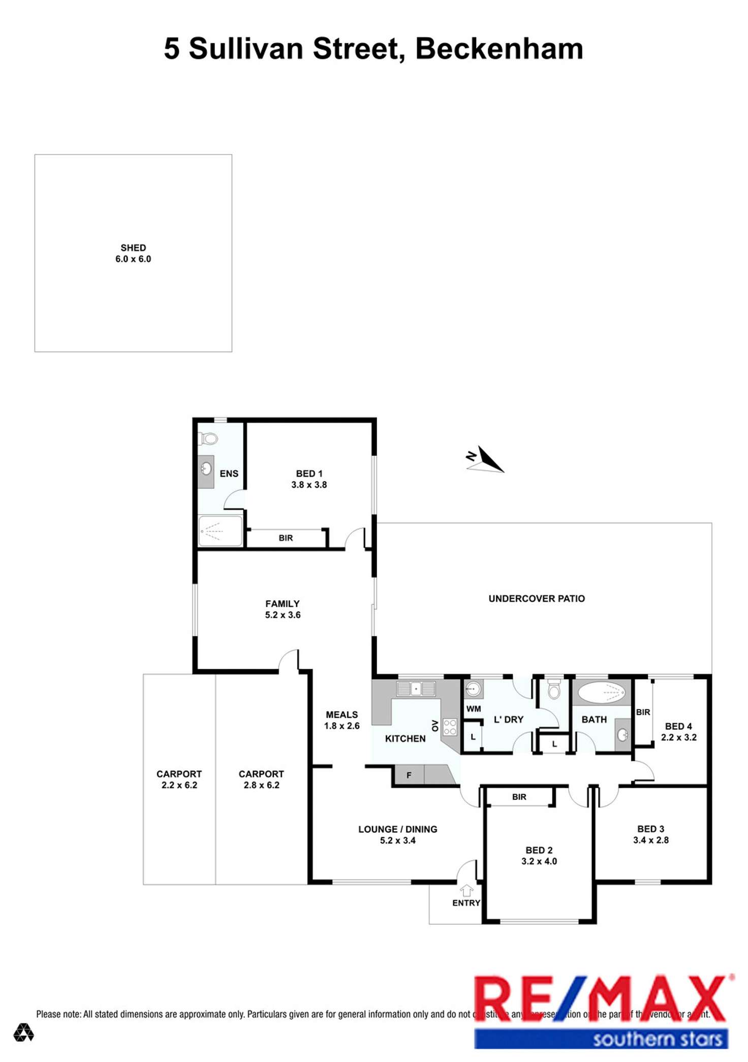 Floorplan of Homely house listing, 5 Sullivan Street, Beckenham WA 6107