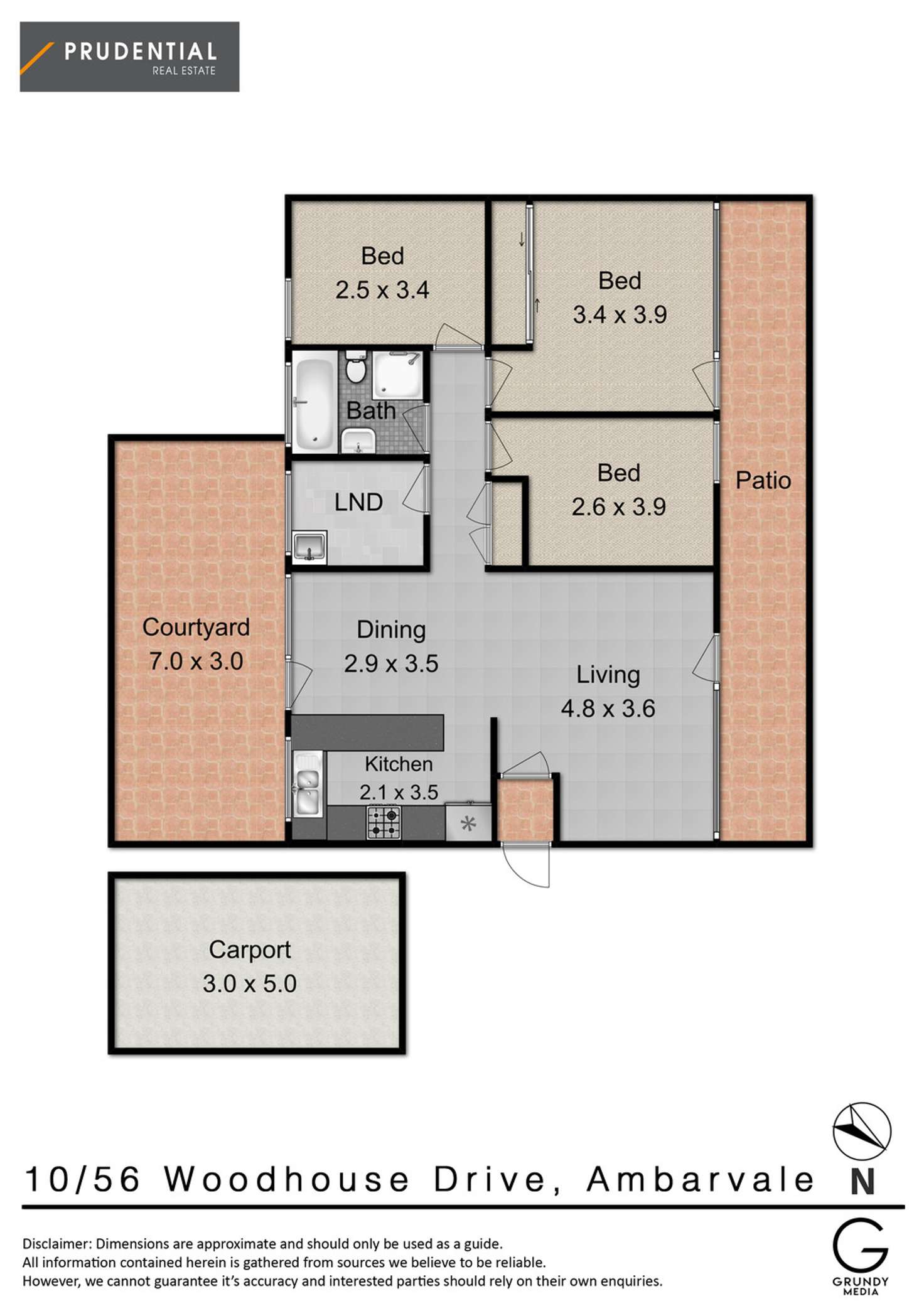 Floorplan of Homely villa listing, 10/56 Woodhouse Drive, Ambarvale NSW 2560