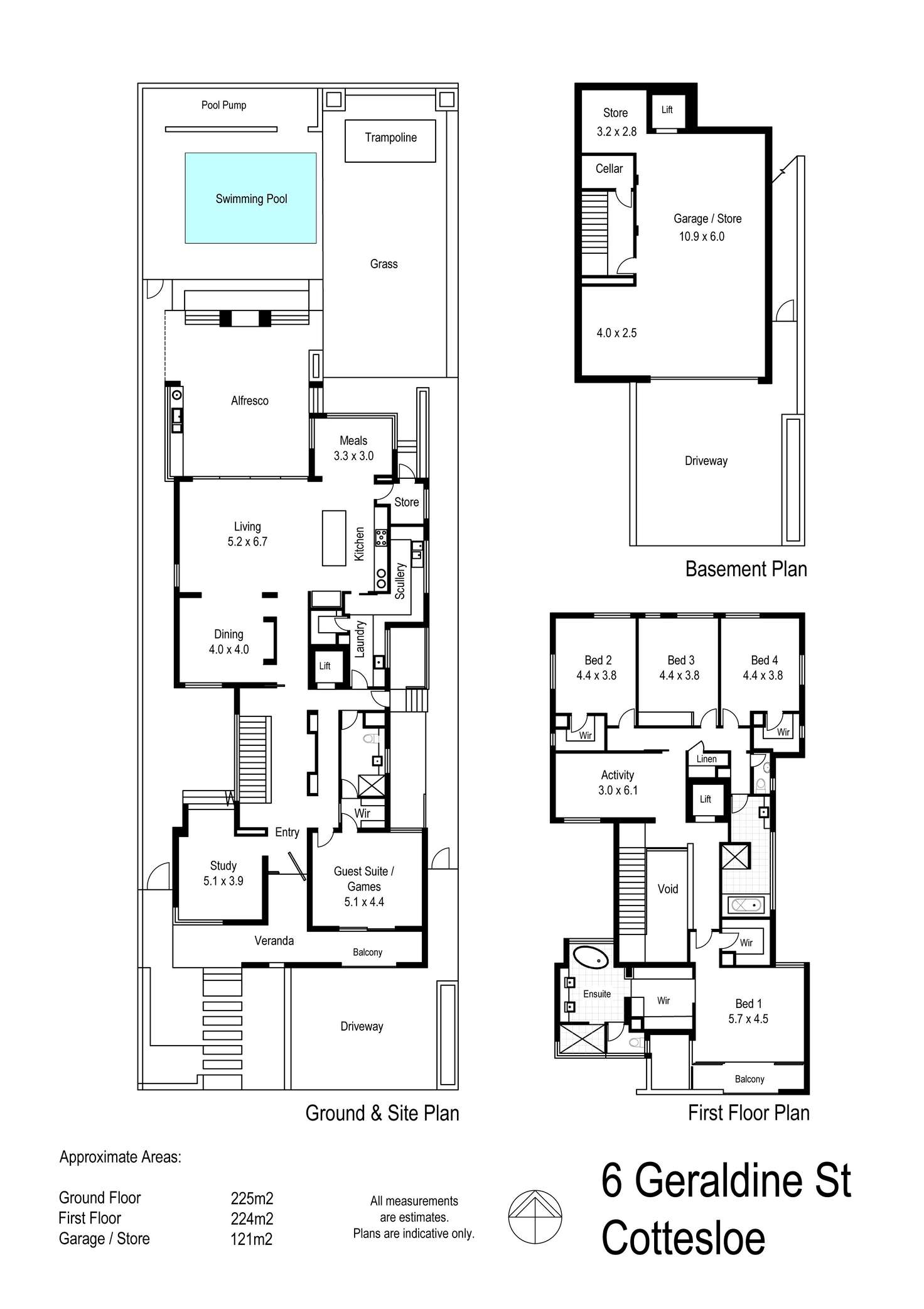 Floorplan of Homely house listing, 6 Geraldine Street, Cottesloe WA 6011