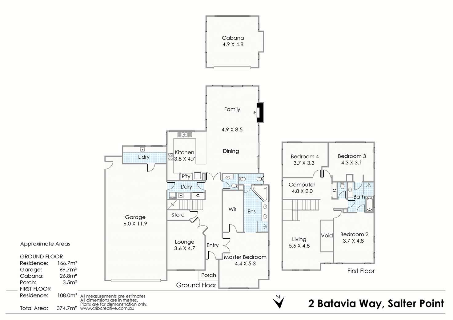 Floorplan of Homely house listing, 2 Batavia Way, Salter Point WA 6152