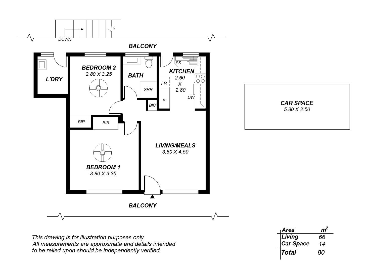 Floorplan of Homely unit listing, 8/443 Anzac Highway, Camden Park SA 5038