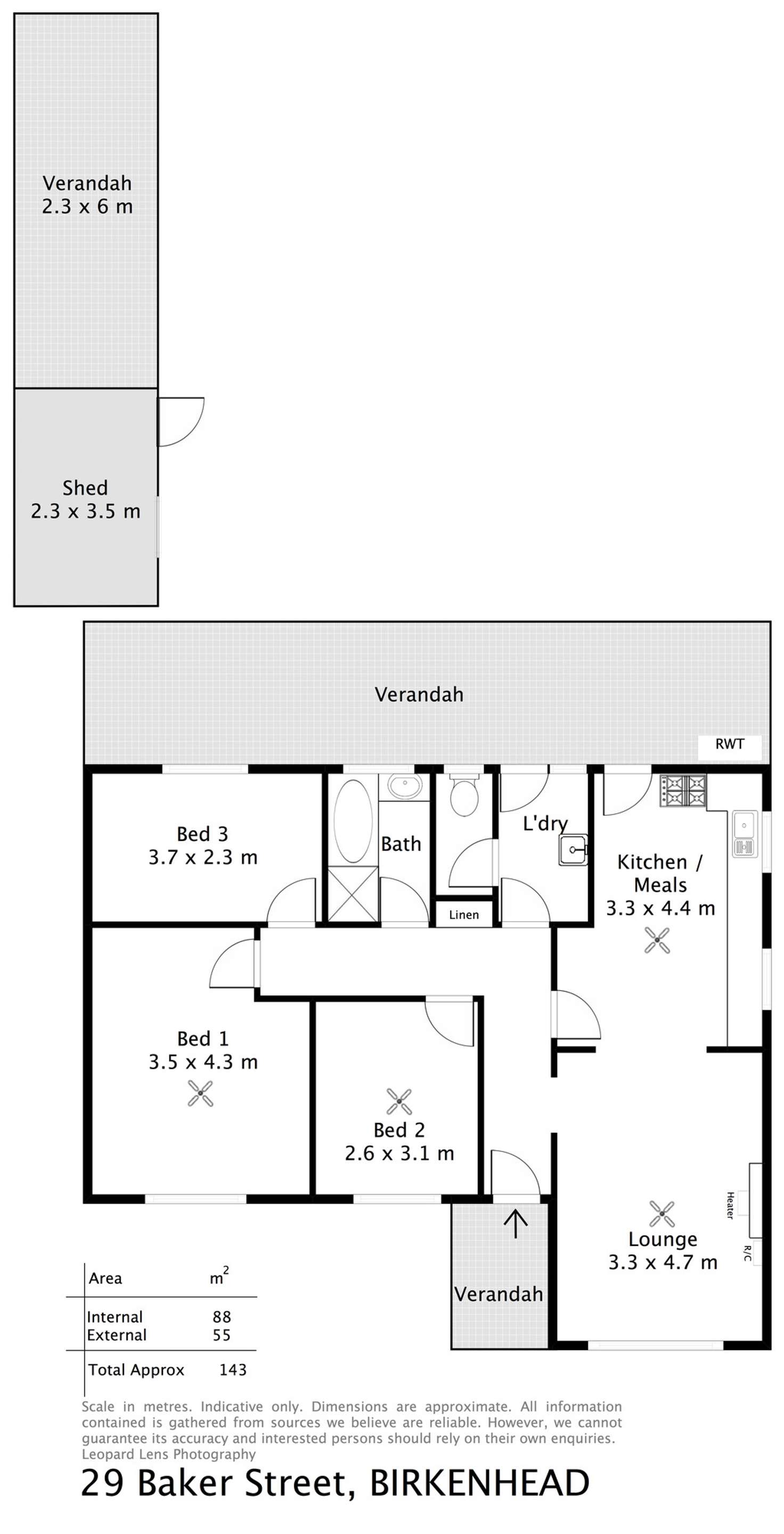 Floorplan of Homely house listing, 29 Baker Street, Birkenhead SA 5015
