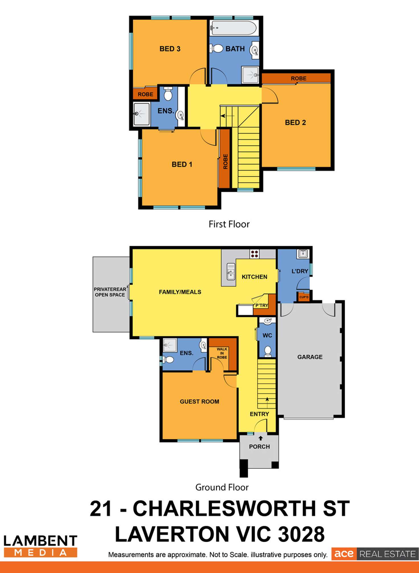 Floorplan of Homely house listing, 21 Charlesworth Street, Laverton VIC 3028