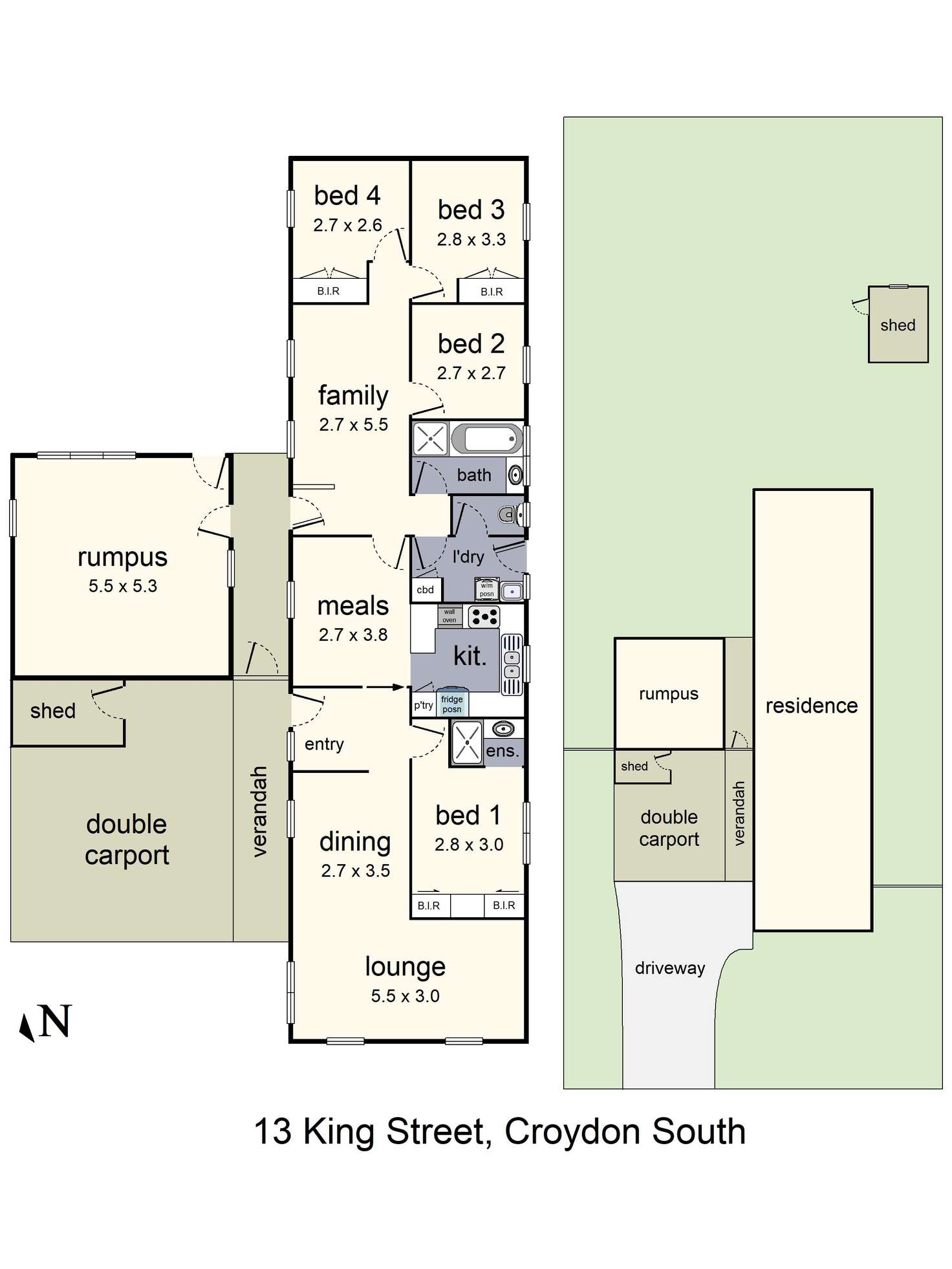 Floorplan of Homely house listing, 13 King Street, Croydon South VIC 3136