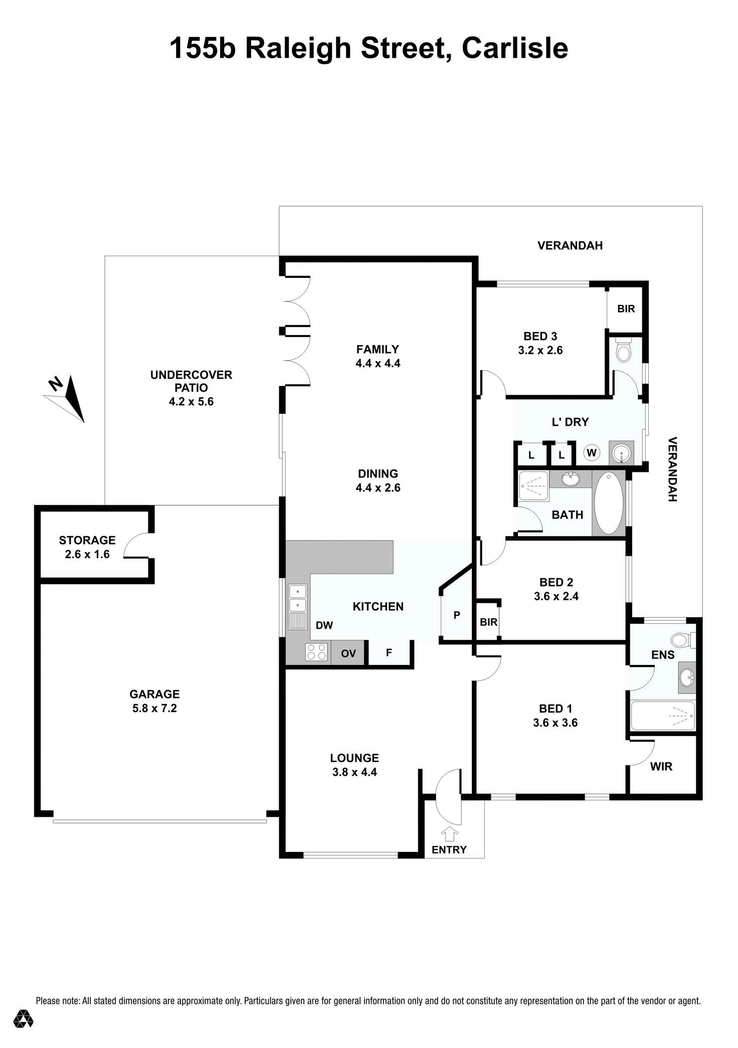 Floorplan of Homely house listing, 155B Raleigh Street, Carlisle WA 6101