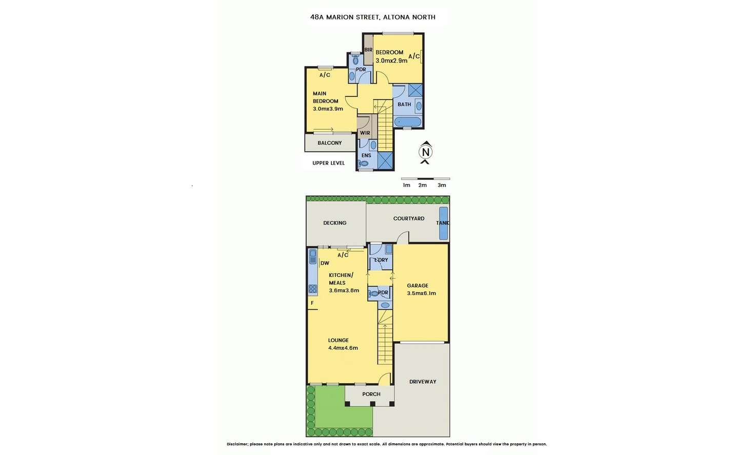 Floorplan of Homely townhouse listing, 48A Marion Street, Altona North VIC 3025
